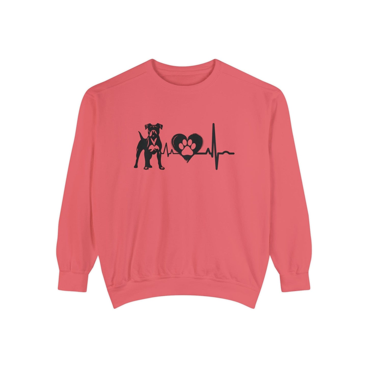Boxer Love Outline Graphic Sweatshirt Sweatshirt Watermelon / S