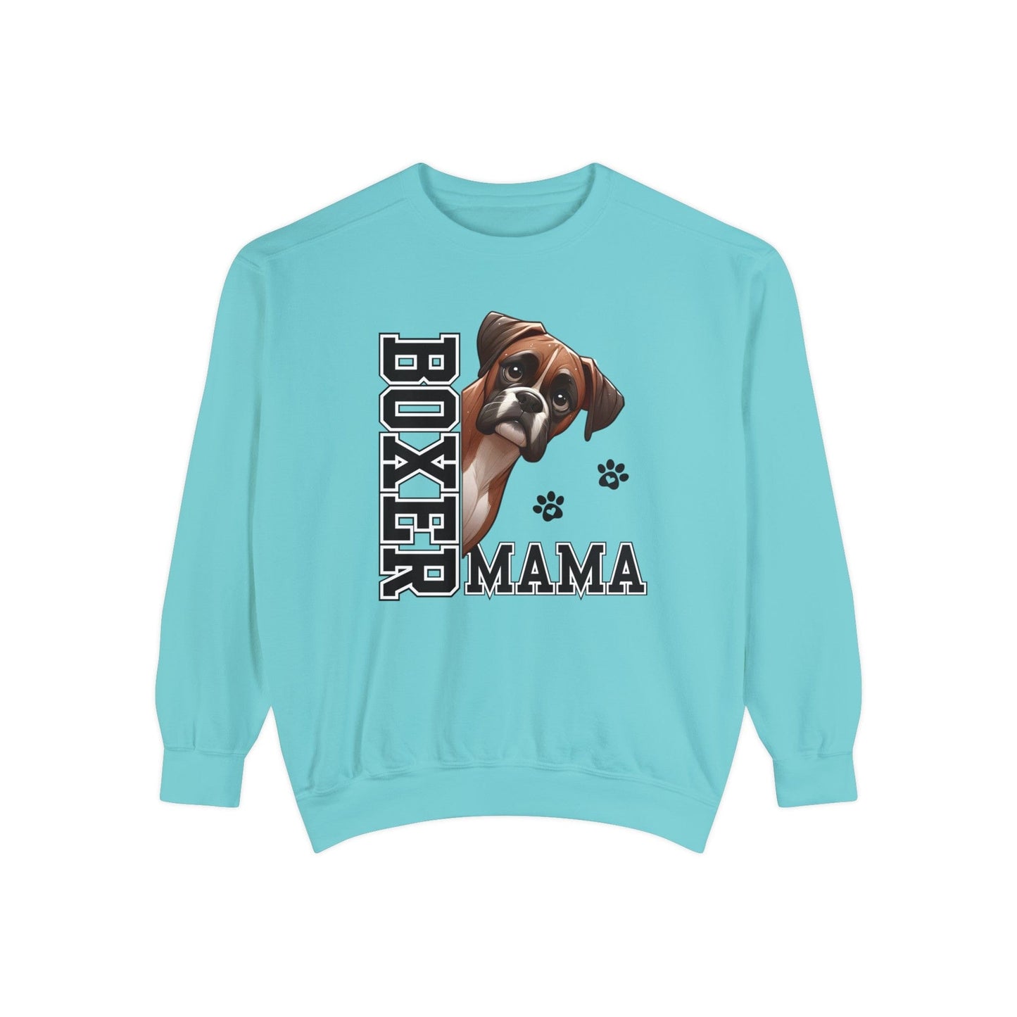 Boxer Mama - Premium Sweatshirt Sweatshirt Chalky Mint / S