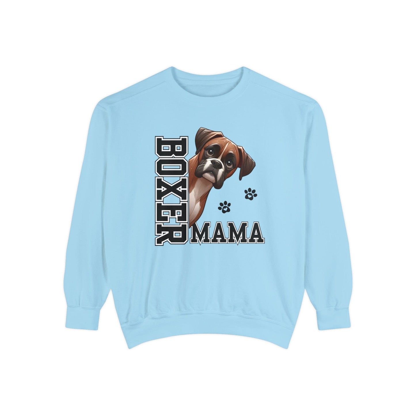 Boxer Mama - Premium Sweatshirt Sweatshirt Chambray / S
