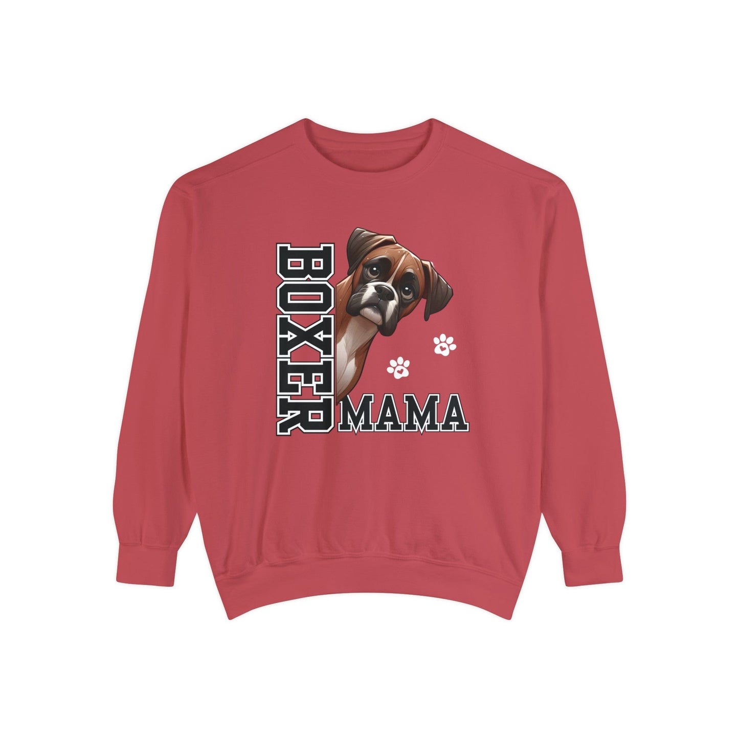 Boxer Mama - Premium Sweatshirt Sweatshirt Crimson / S