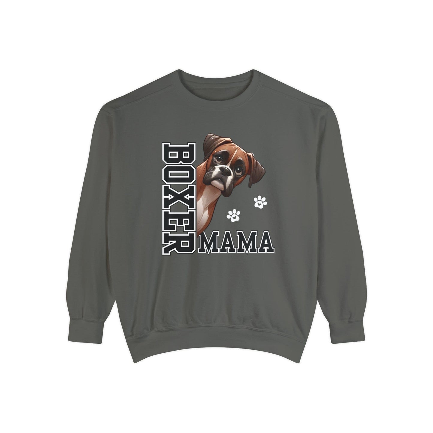 Boxer Mama - Premium Sweatshirt Sweatshirt Pepper / S