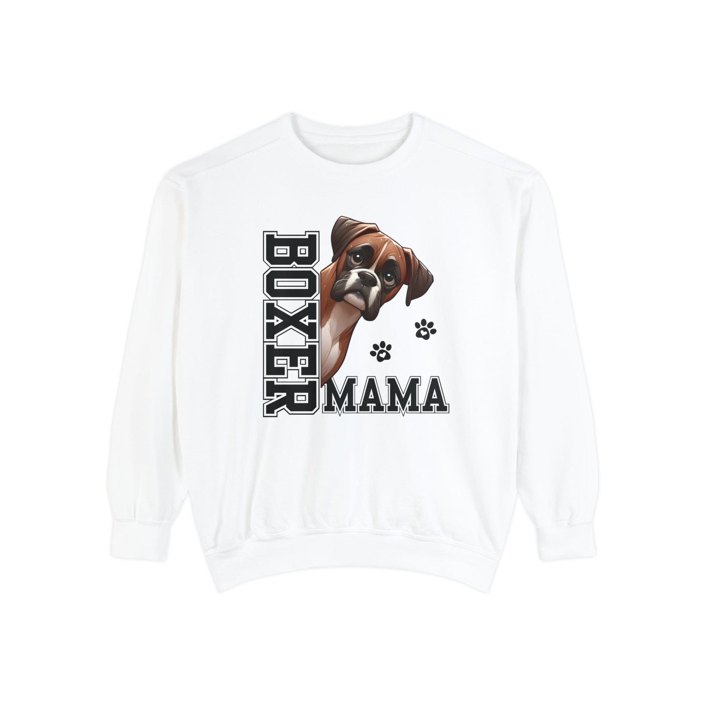 Boxer Mama - Premium Sweatshirt Sweatshirt White / S