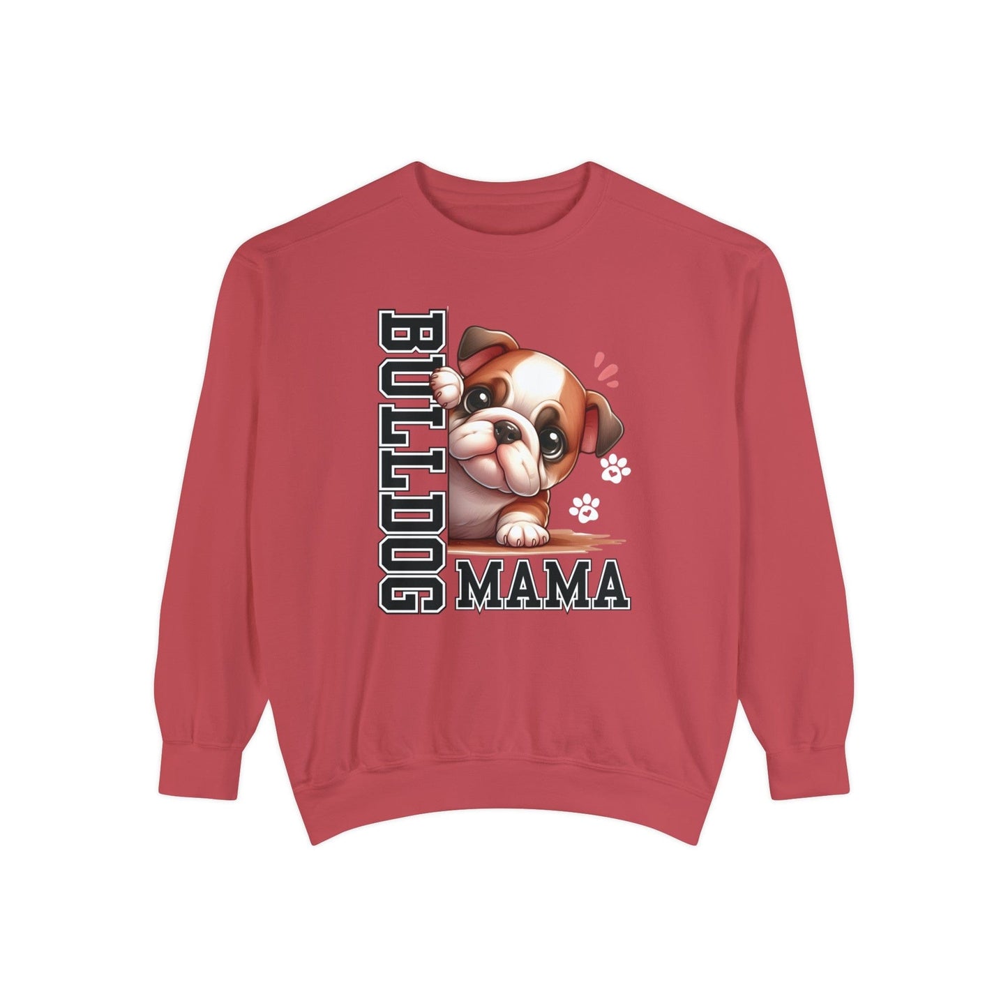 Bulldog Mama - Premium Sweatshirt Sweatshirt Crimson / S