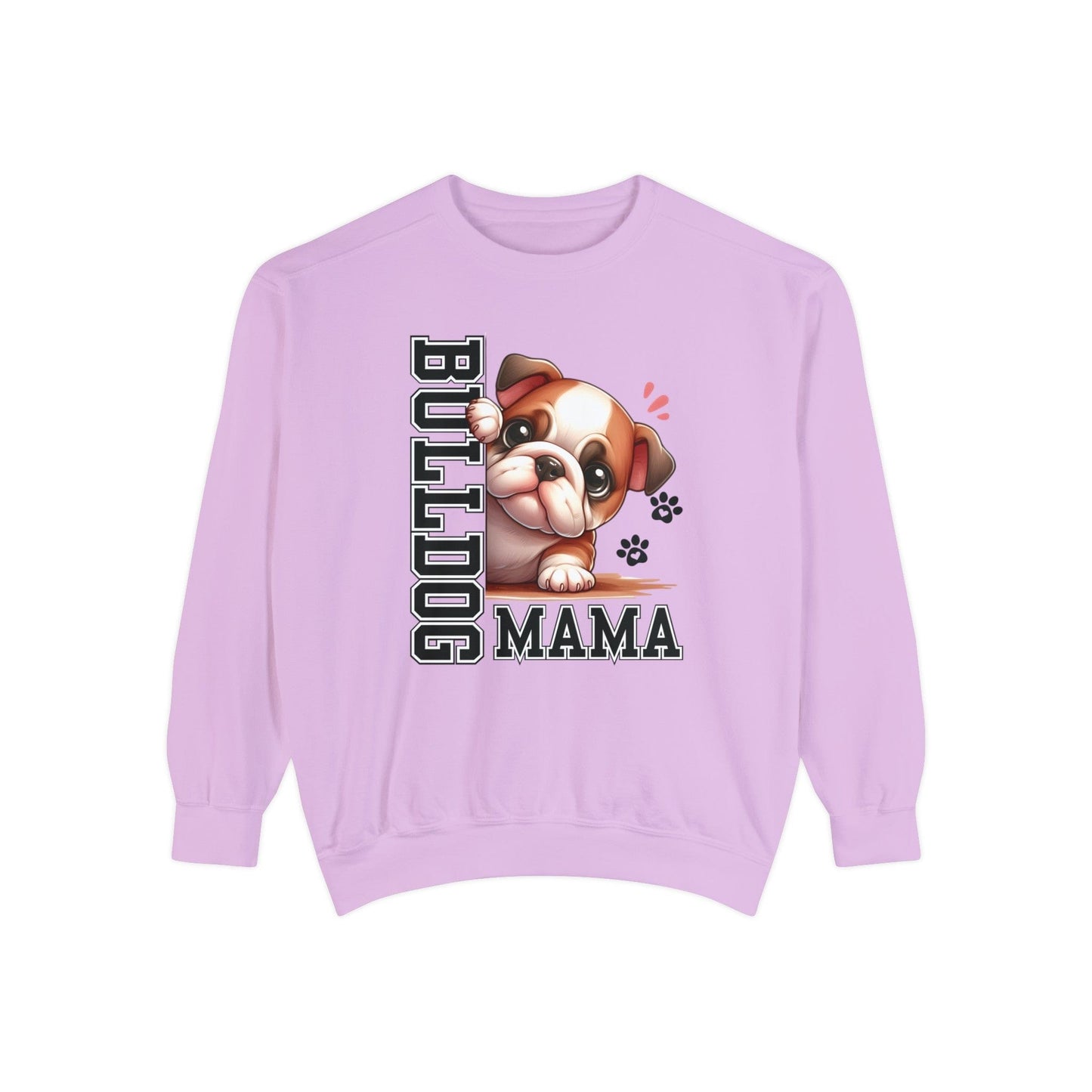 Bulldog Mama - Premium Sweatshirt Sweatshirt Orchid / S