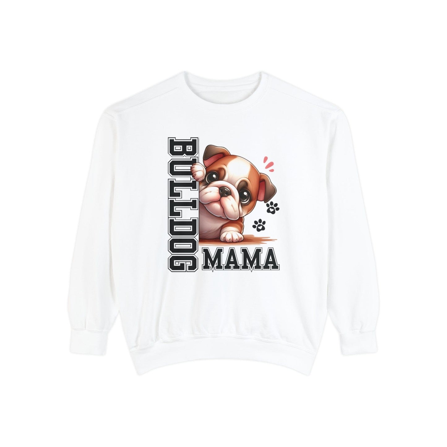 Bulldog Mama - Premium Sweatshirt Sweatshirt White / S