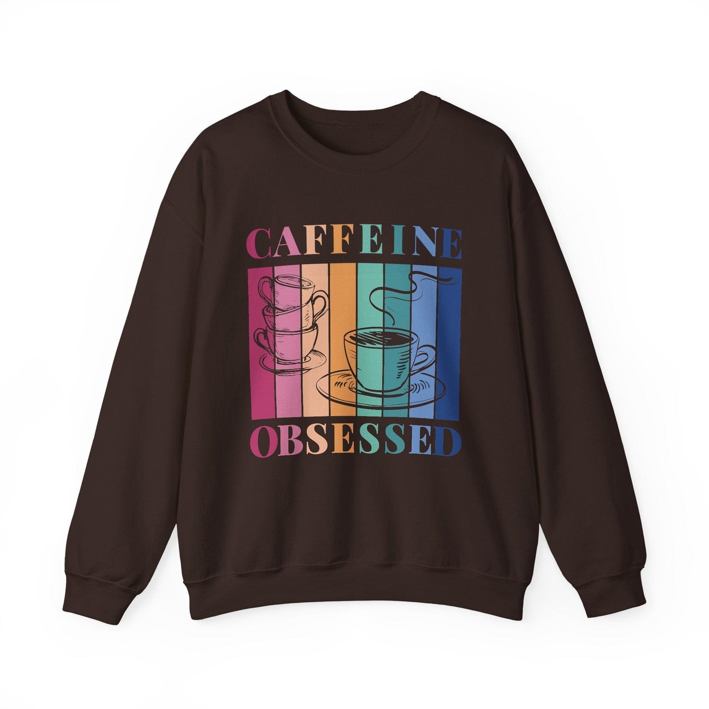 Caffeine Obsessed Sweatshirt – Funny Coffee Lover Shirt for Men, Women & Baristas – Gift for Late or Expresso Lovers Sweatshirt