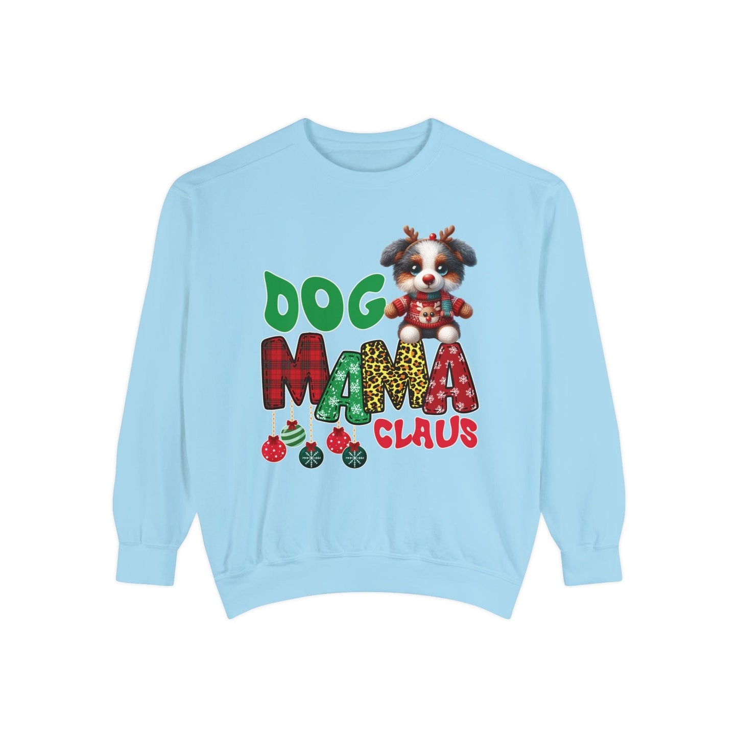Aussie Mama Claus Sweatshirt Sweatshirt Chambray / S