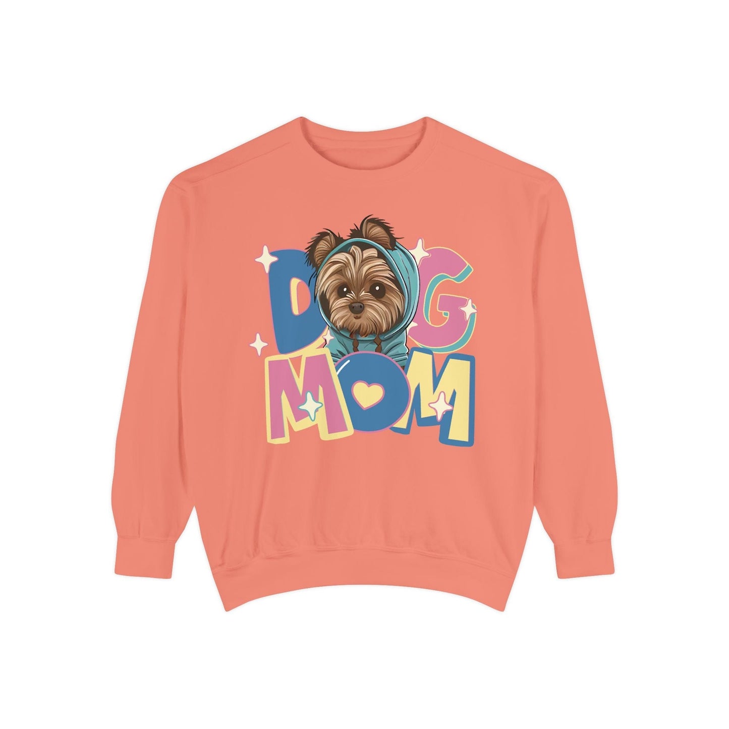 Cute Yorkie in Hoodie Dog Mom Sweatshirt Sweatshirt Terracotta / S