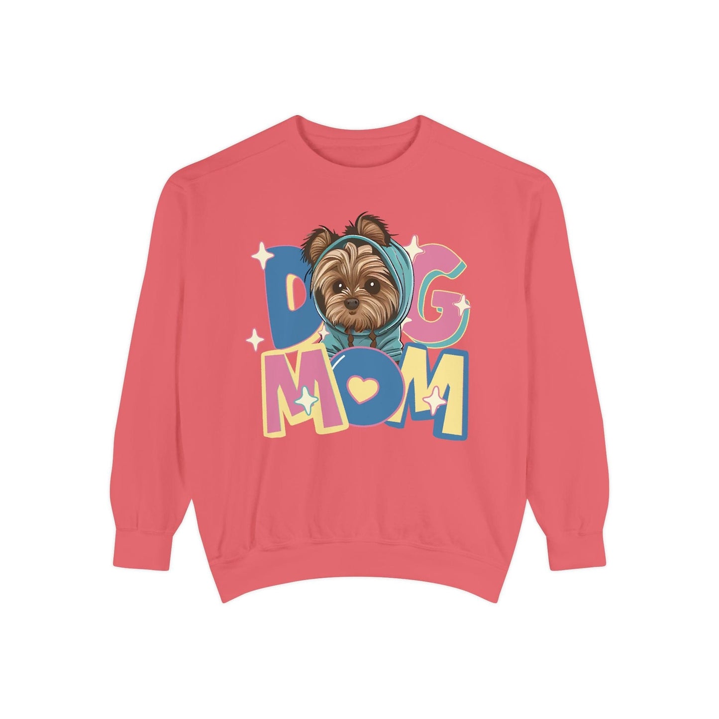 Cute Yorkie in Hoodie Dog Mom Sweatshirt Sweatshirt Watermelon / S