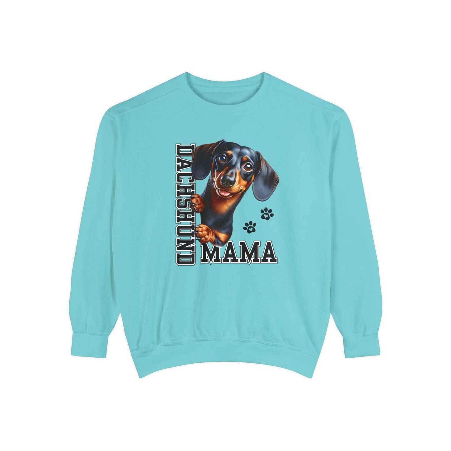 Dachshund Mama - Premium Sweatshirt Sweatshirt Chalky Mint / S