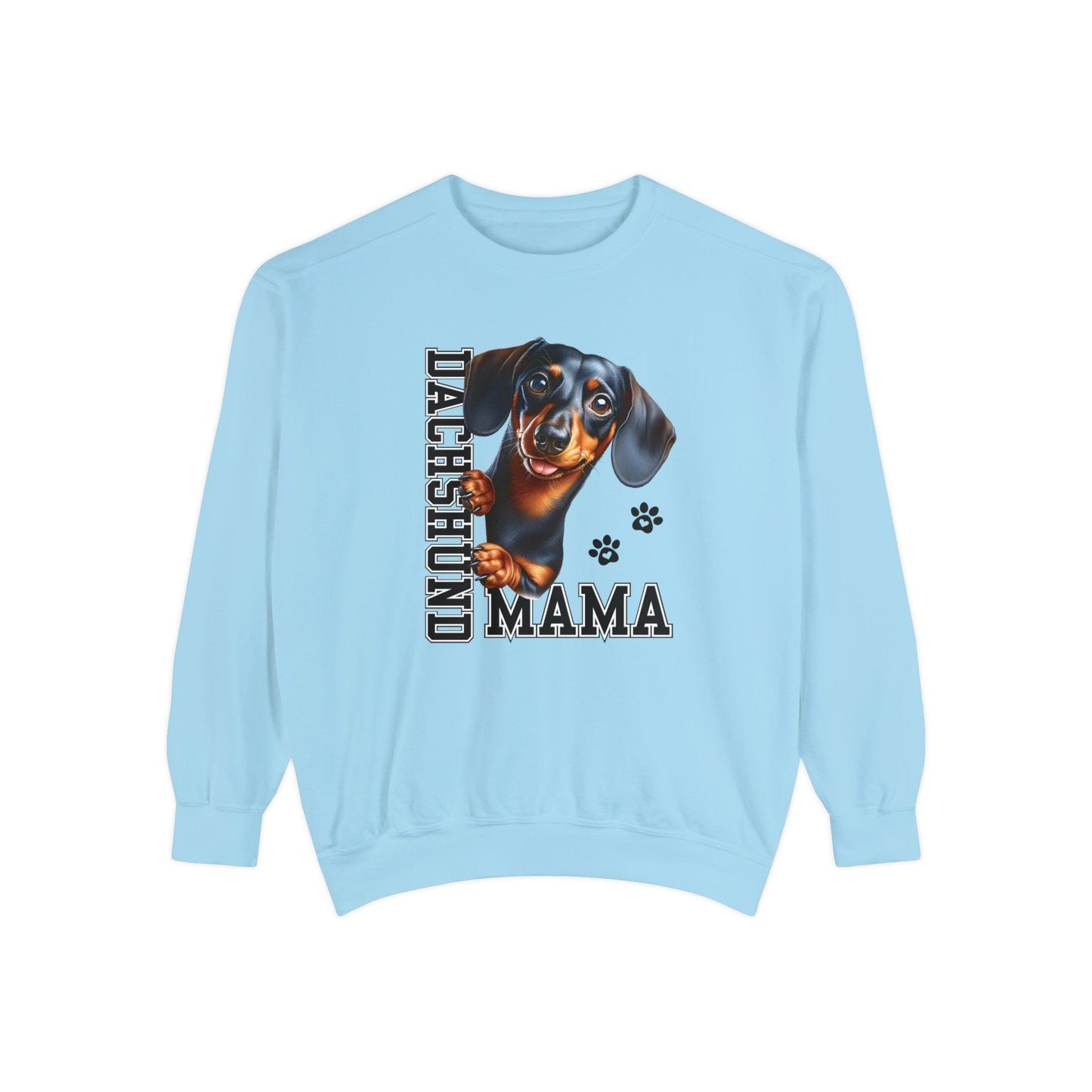 Dachshund Mama - Premium Sweatshirt Sweatshirt Chambray / S