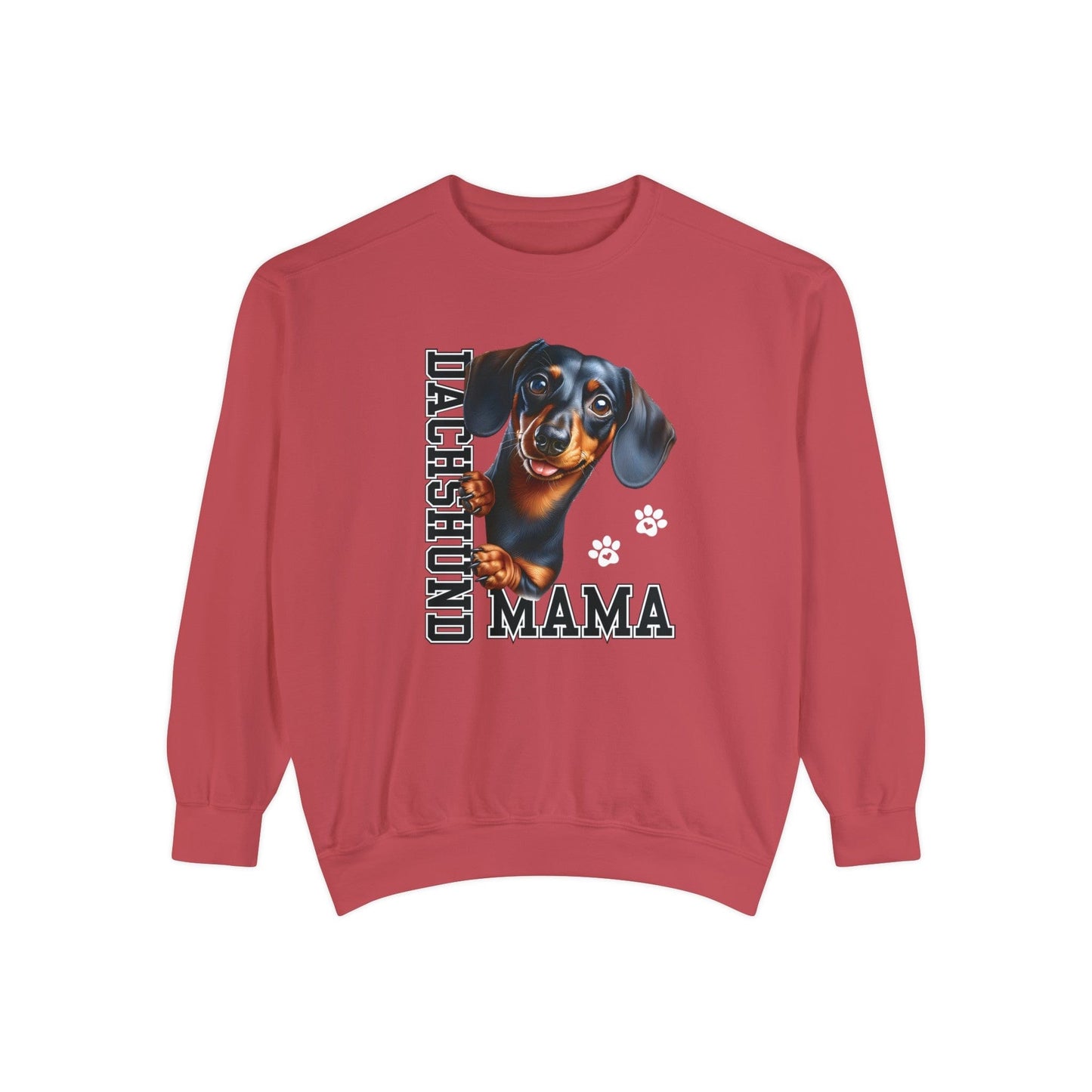Dachshund Mama - Premium Sweatshirt Sweatshirt Crimson / S