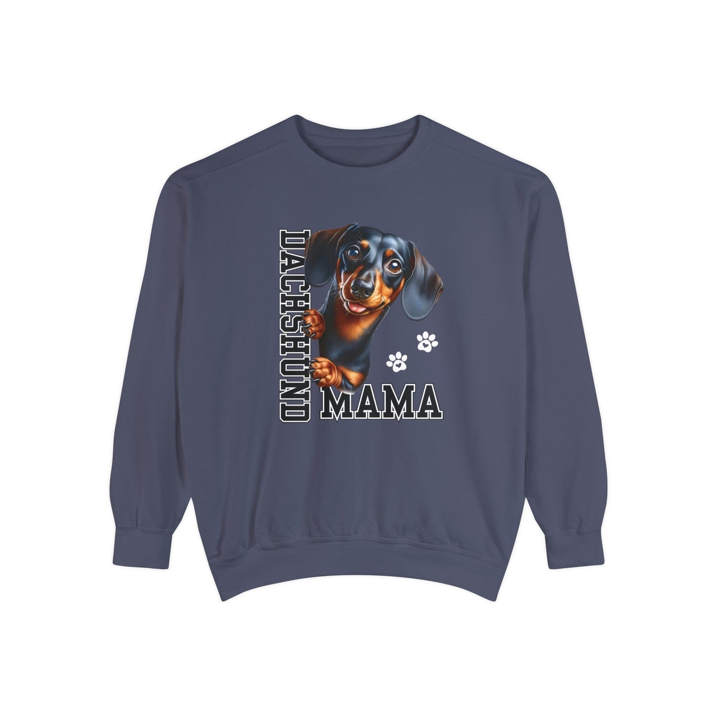 Dachshund Mama - Premium Sweatshirt Sweatshirt Denim / S