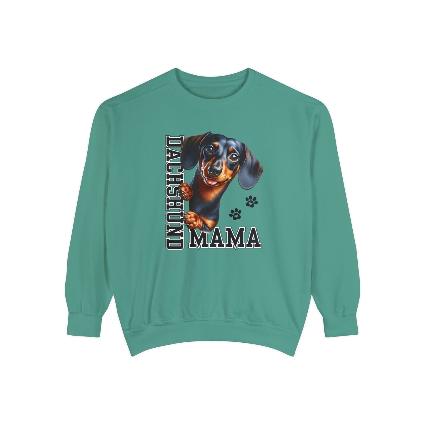 Dachshund Mama - Premium Sweatshirt Sweatshirt Light Green / S