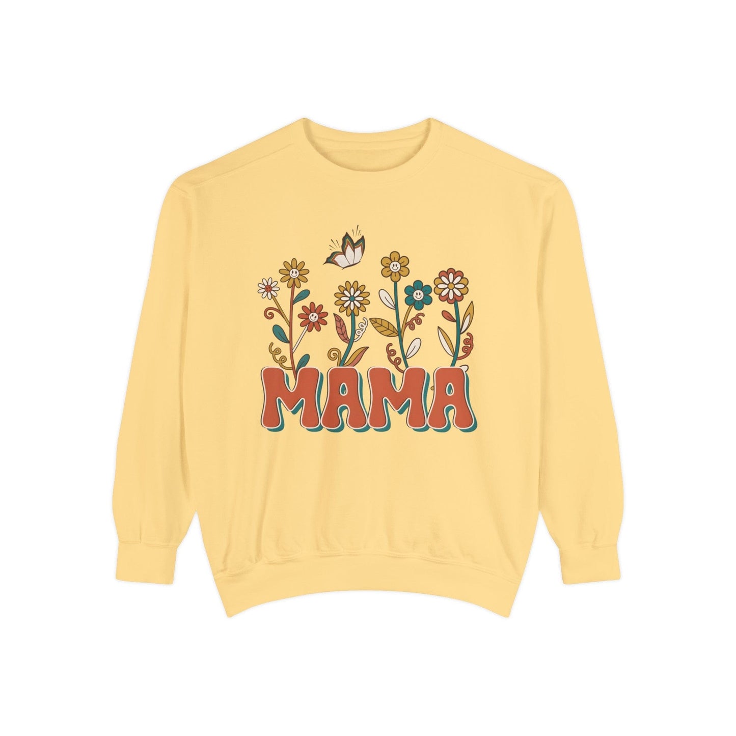 Floral Mama - Premium Sweatshirt Sweatshirt Butter / S