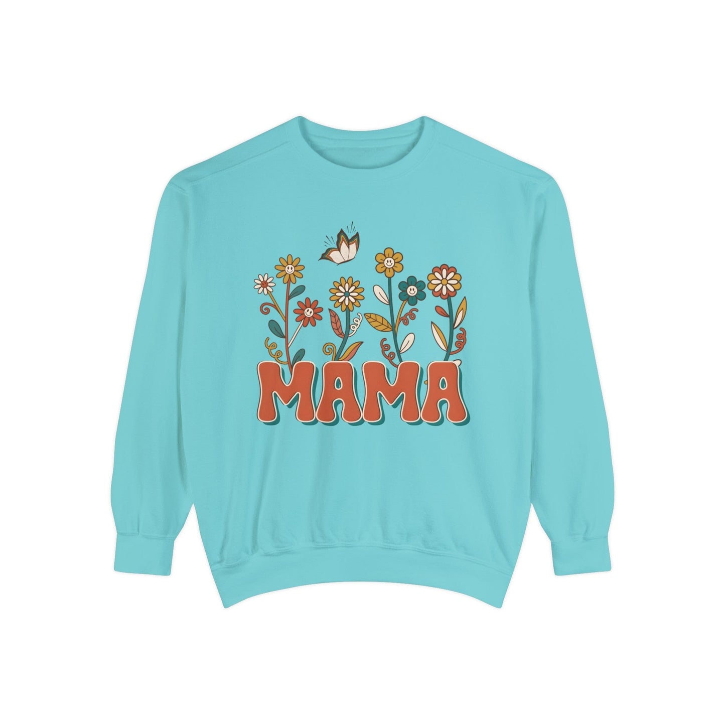 Floral Mama - Premium Sweatshirt Sweatshirt Chalky Mint / S