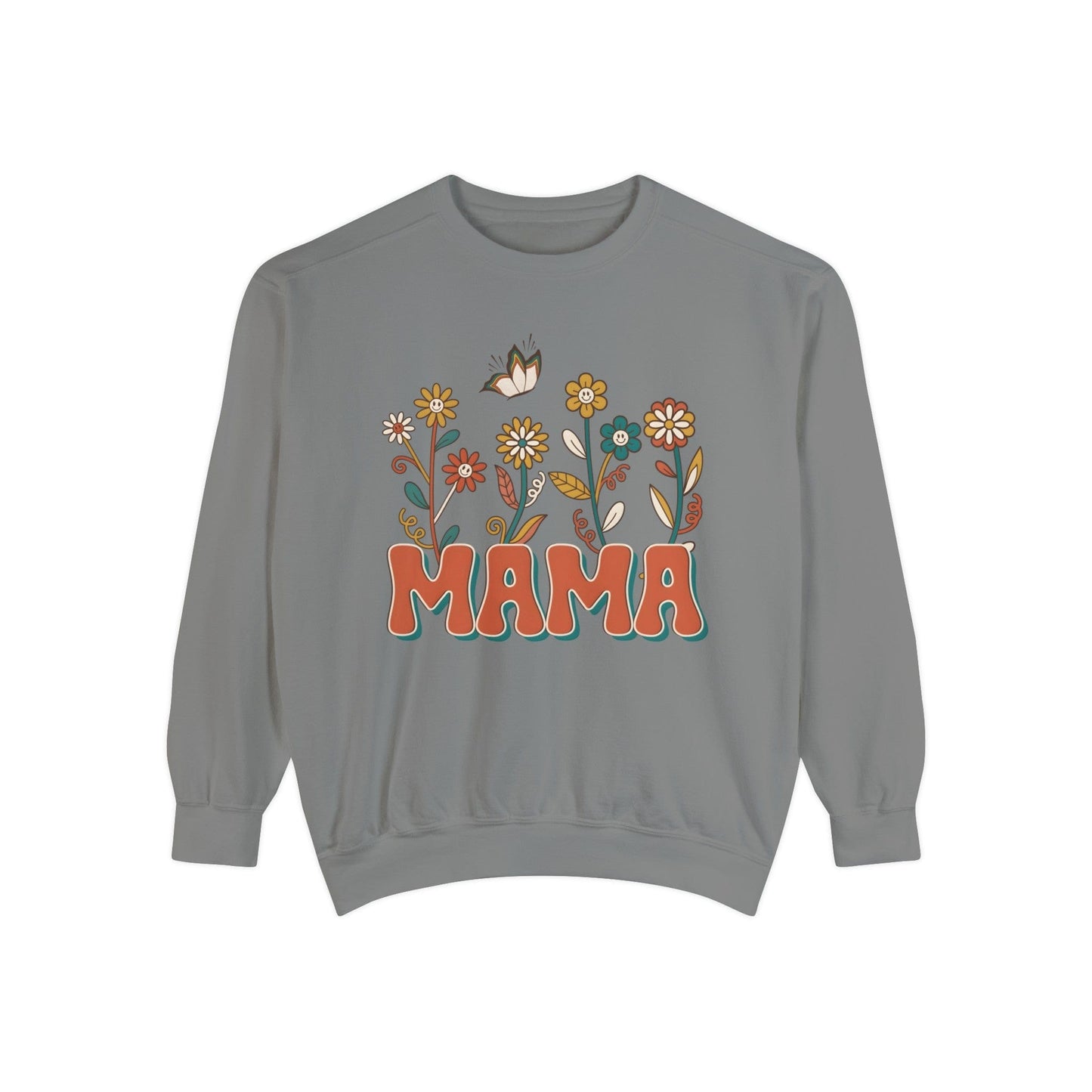 Floral Mama - Premium Sweatshirt Sweatshirt Grey / S