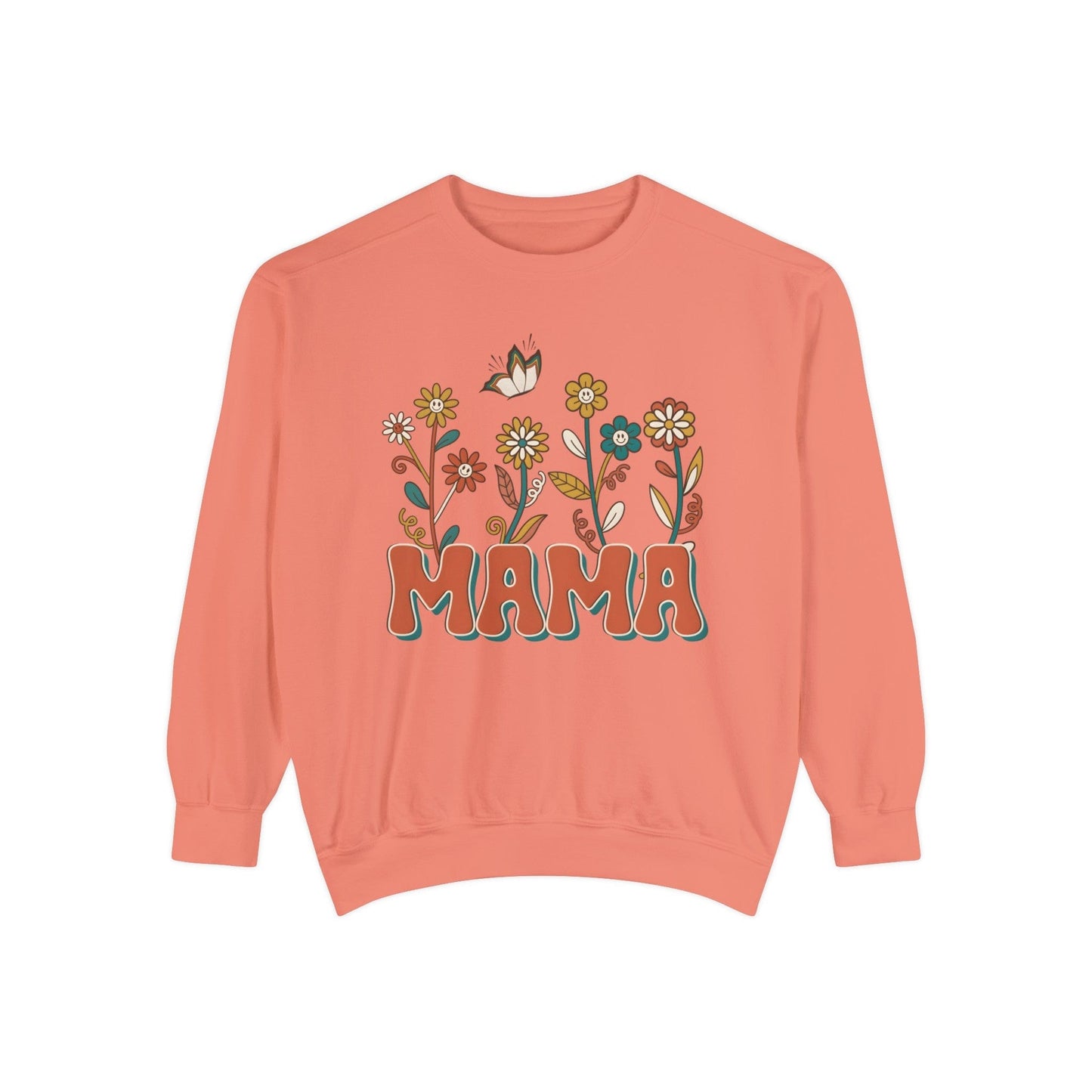 Floral Mama - Premium Sweatshirt Sweatshirt Terracotta / S