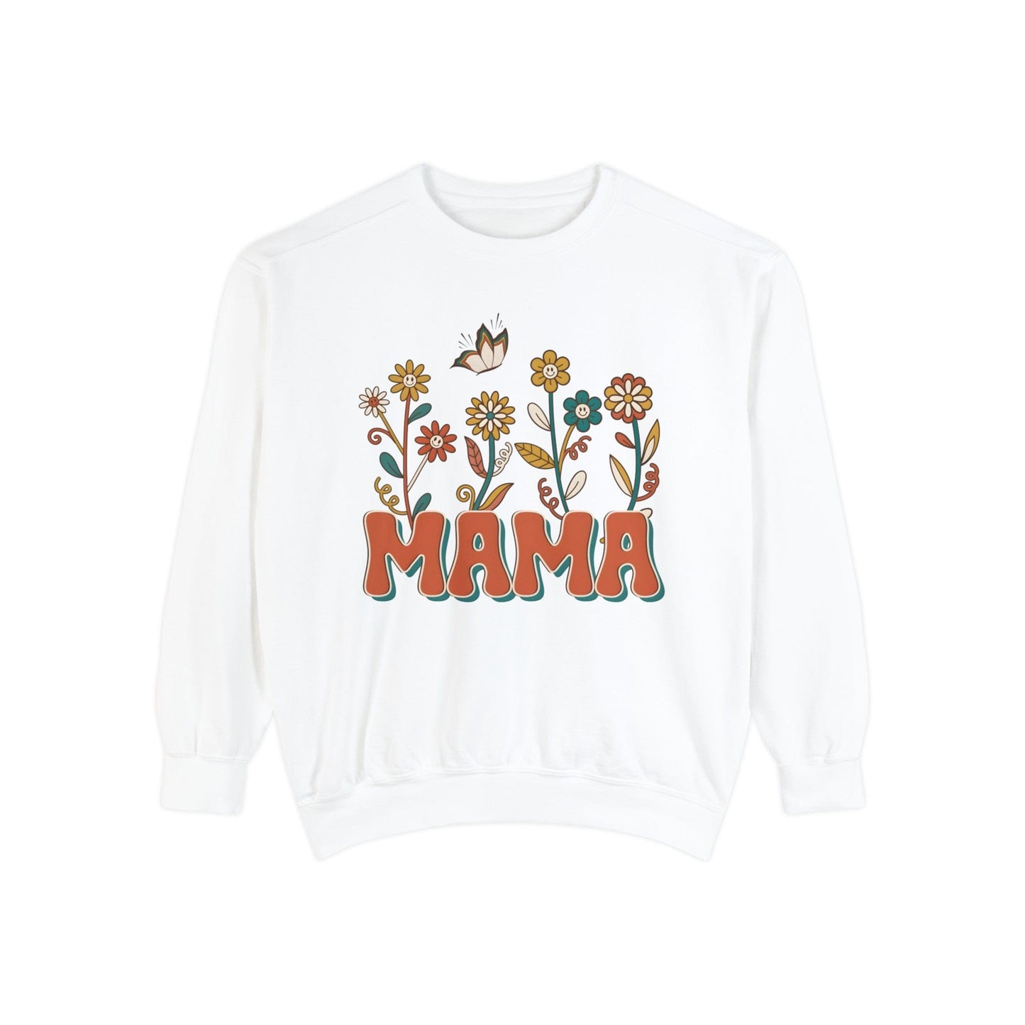 Floral Mama - Premium Sweatshirt Sweatshirt White / S