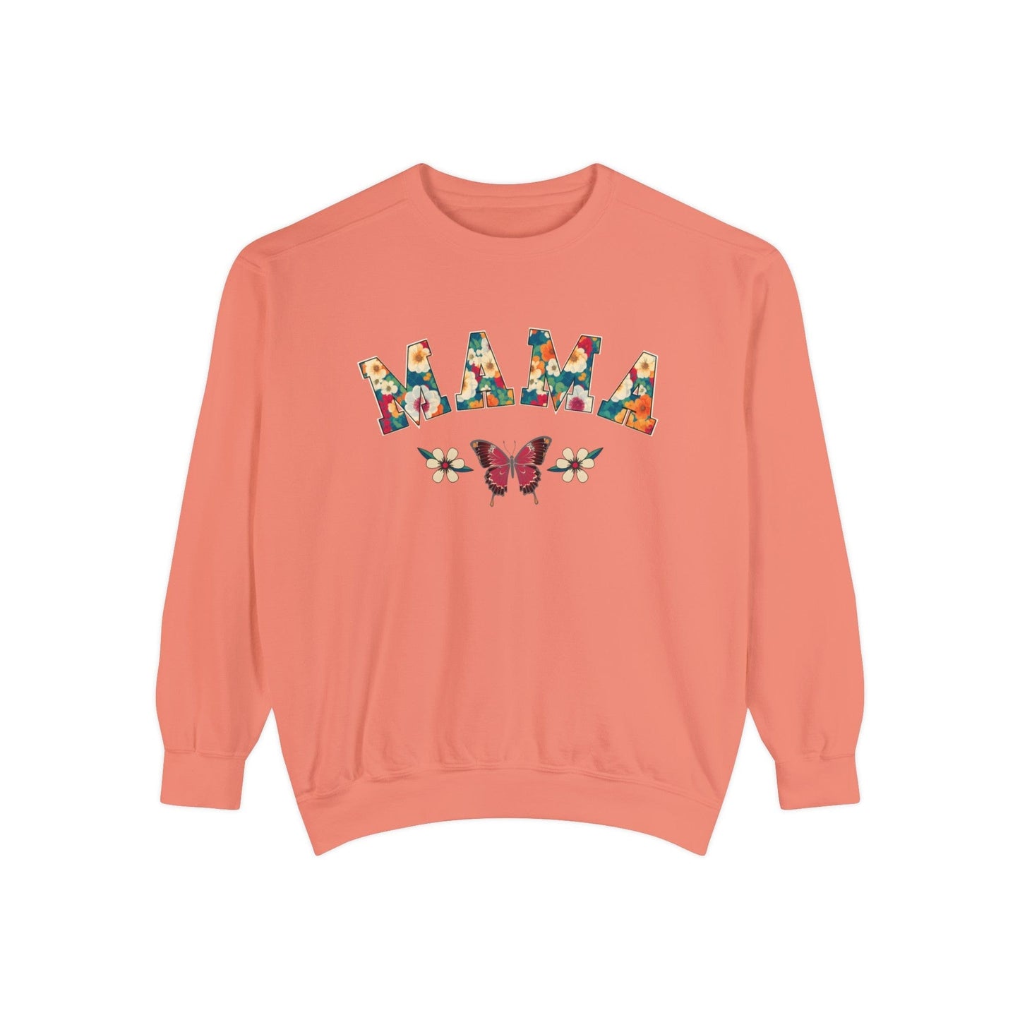 Floral Pattern Mama - Premium Sweatshirt Sweatshirt Terracotta / S