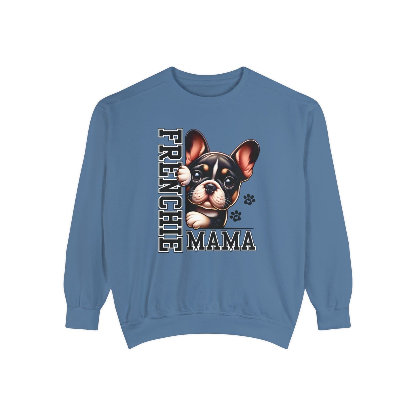 French Bulldog Mama - Premium Sweatshirt Sweatshirt Blue Jean / S