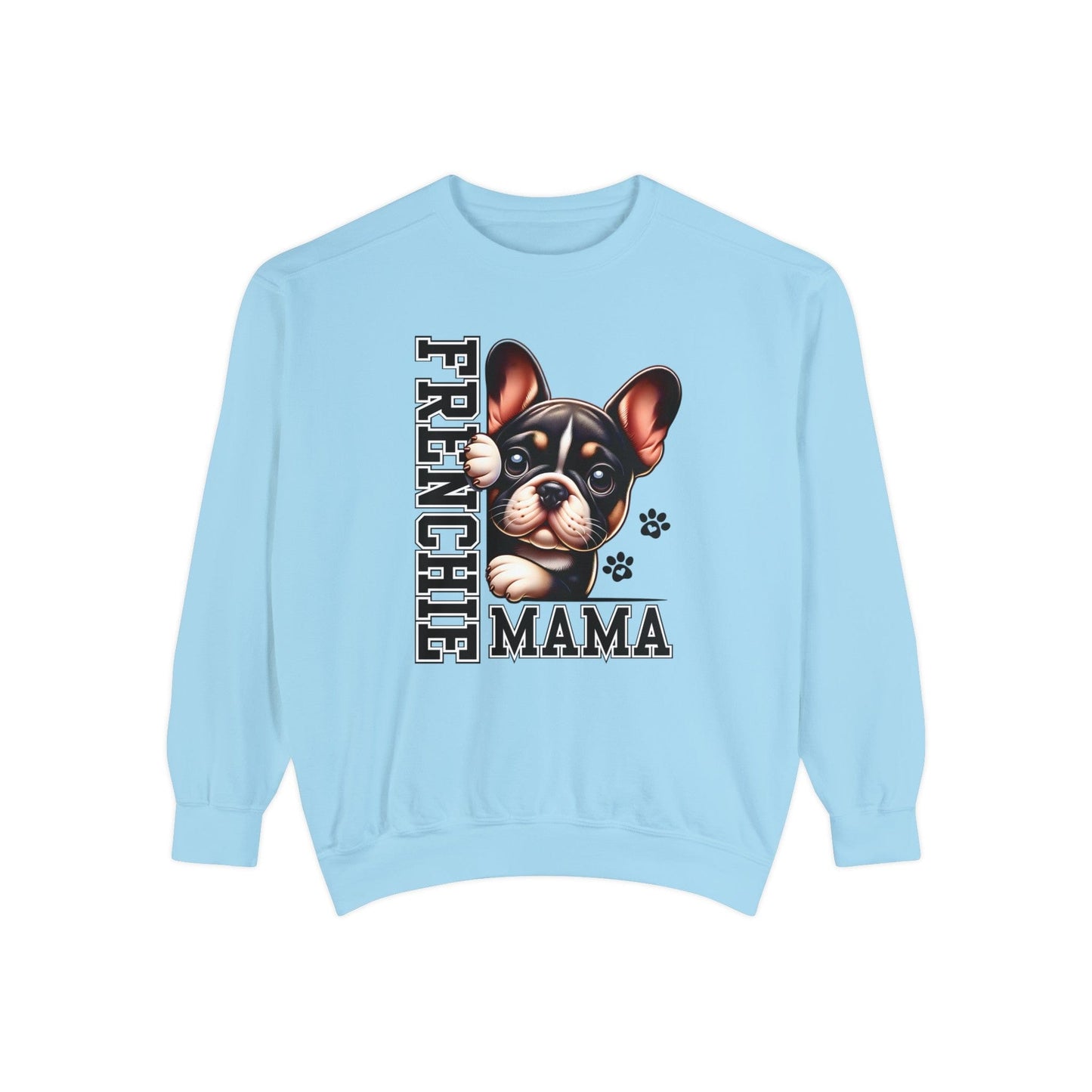 French Bulldog Mama - Premium Sweatshirt Sweatshirt Chambray / S