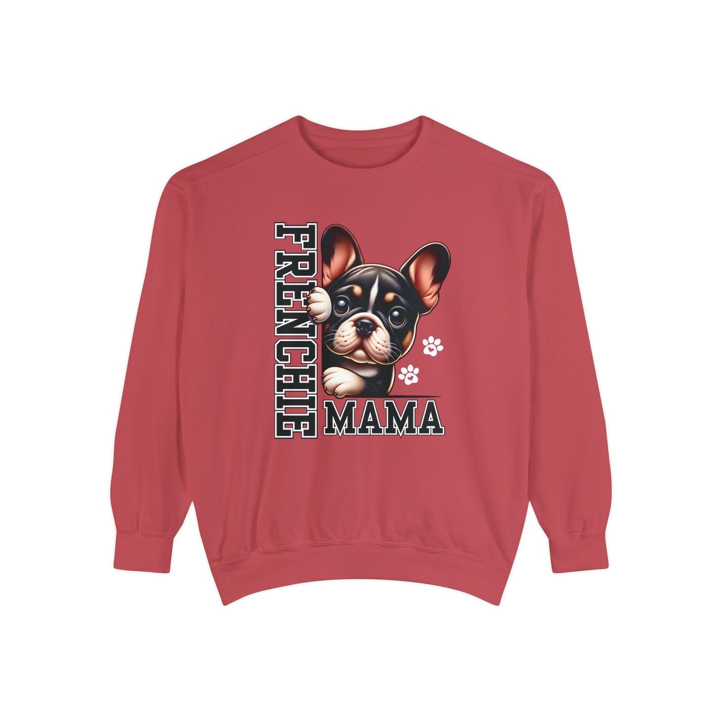 French Bulldog Mama - Premium Sweatshirt Sweatshirt Crimson / S