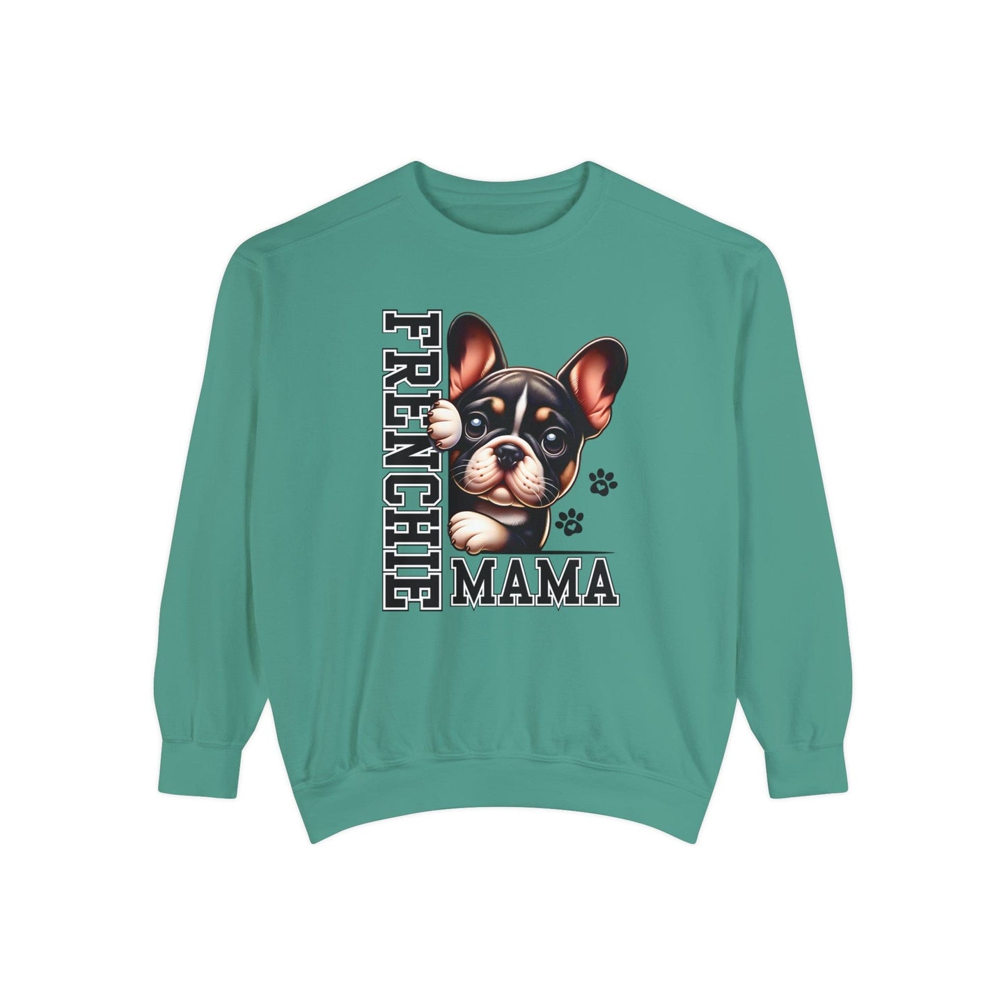 French Bulldog Mama - Premium Sweatshirt Sweatshirt Light Green / S