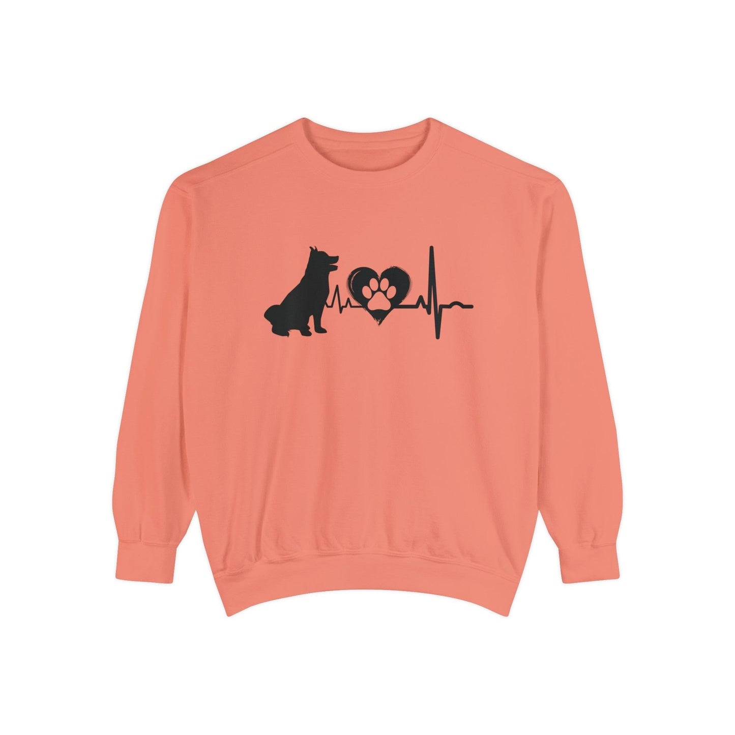 Husky Love Outline Graphic Sweatshirt Sweatshirt Terracotta / S