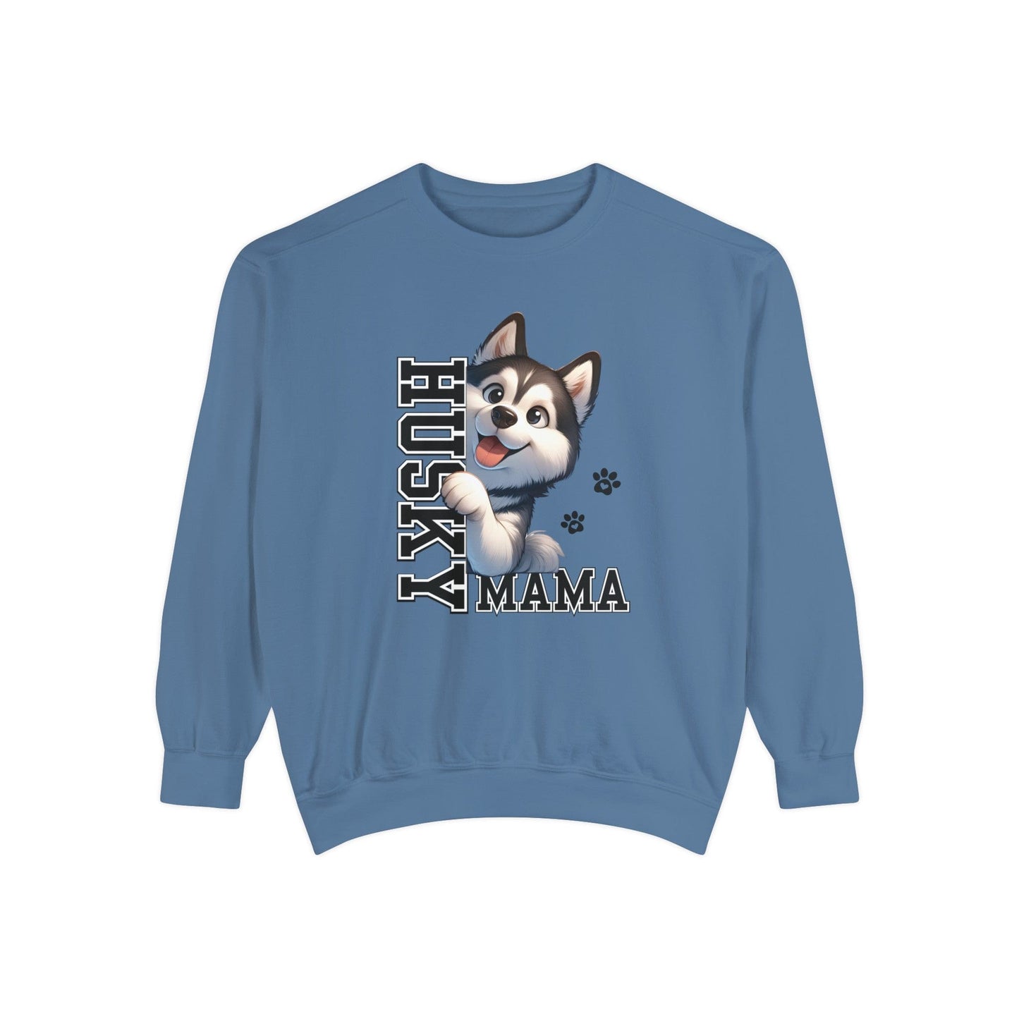 Siberian Husky Mama - Premium Sweatshirt Sweatshirt Blue Jean / S
