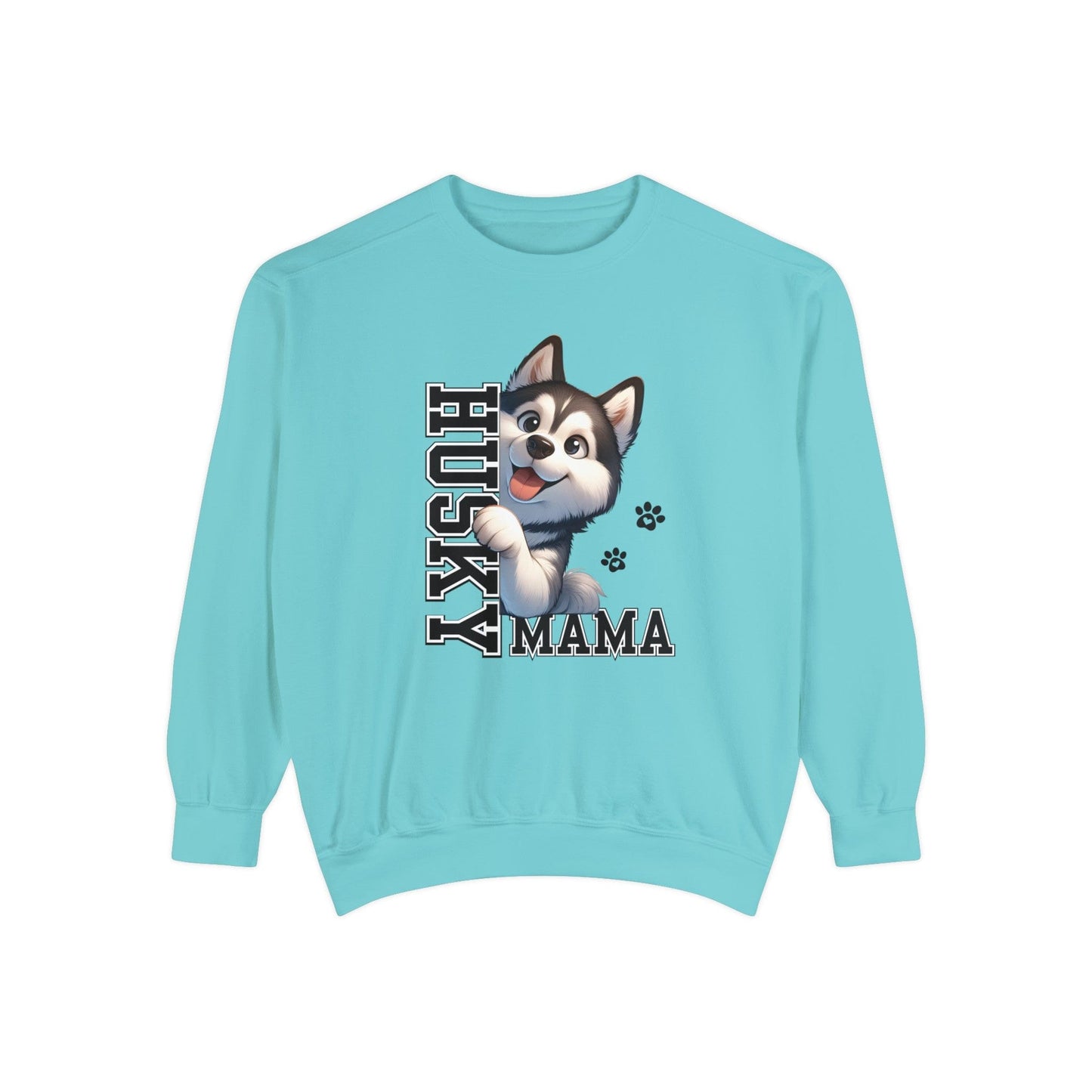 Siberian Husky Mama - Premium Sweatshirt Sweatshirt Chalky Mint / S