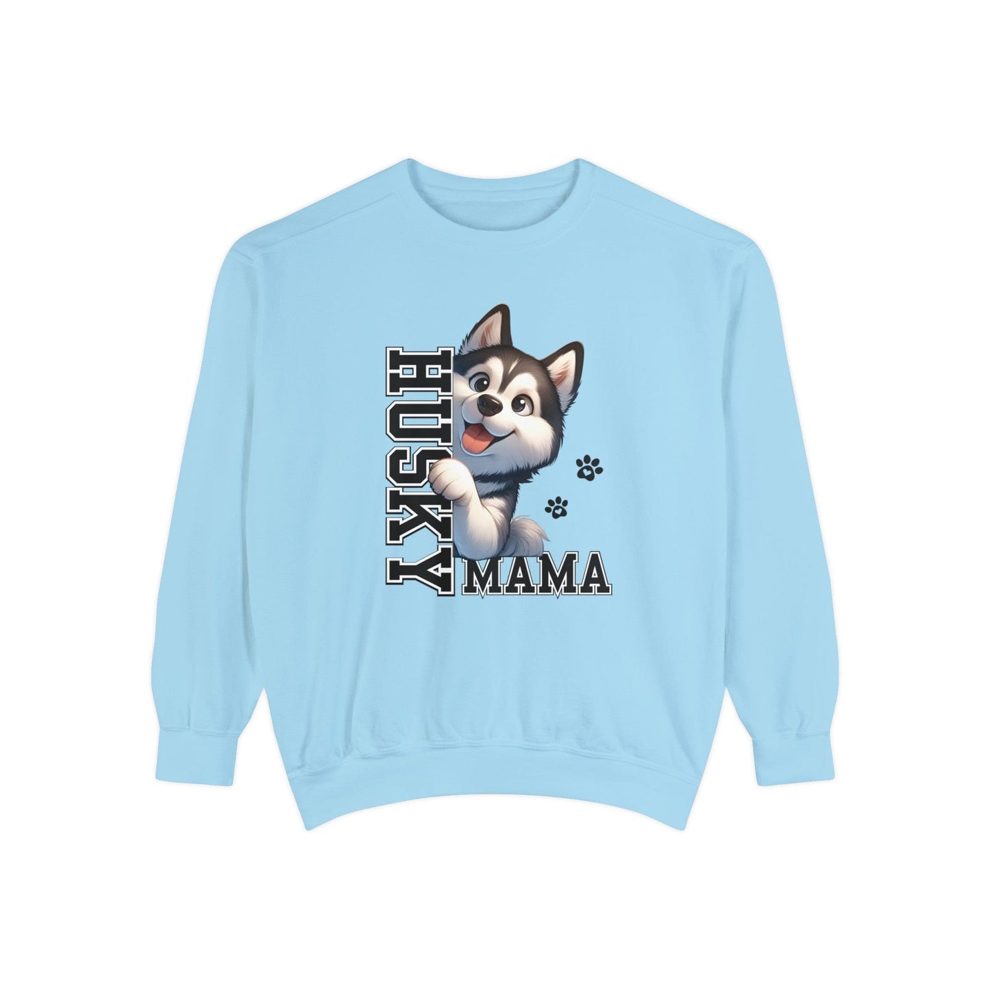 Siberian Husky Mama - Premium Sweatshirt Sweatshirt Chambray / S