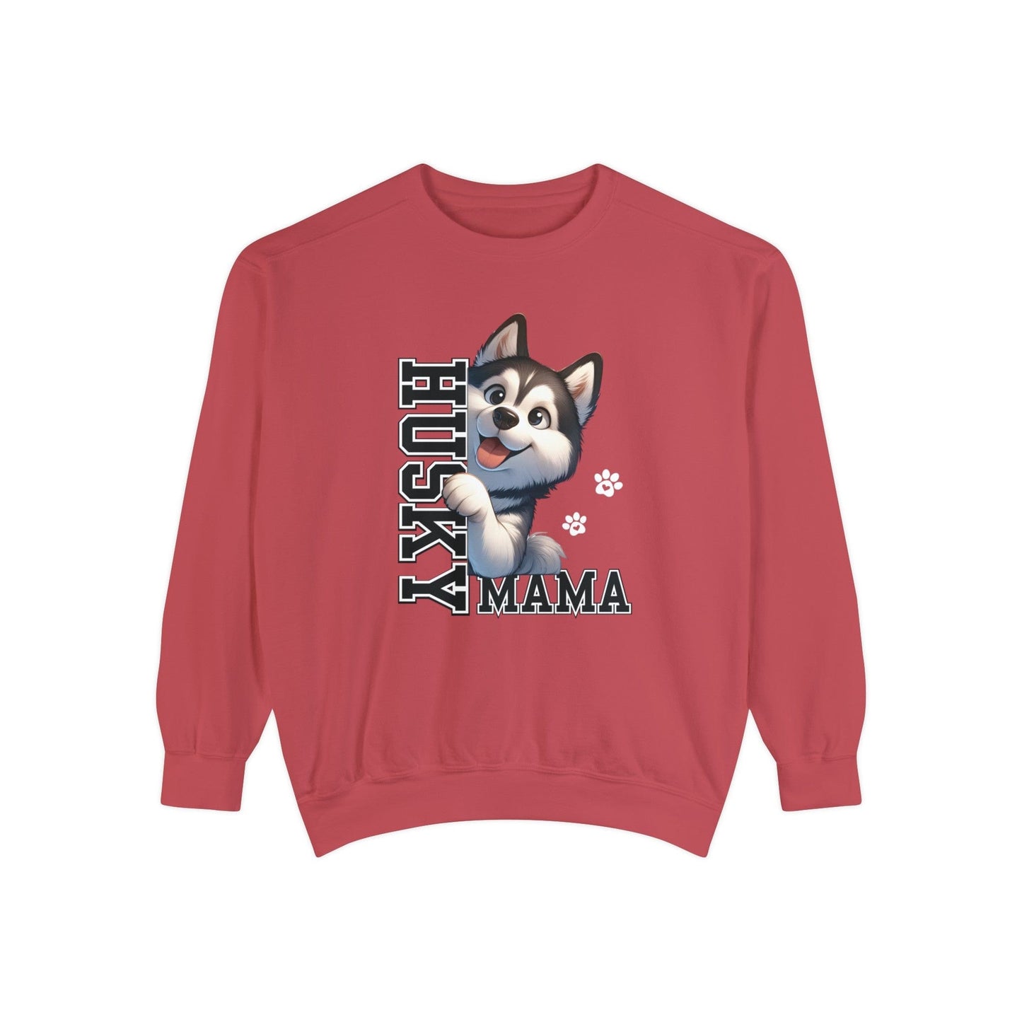 Siberian Husky Mama - Premium Sweatshirt Sweatshirt Crimson / S
