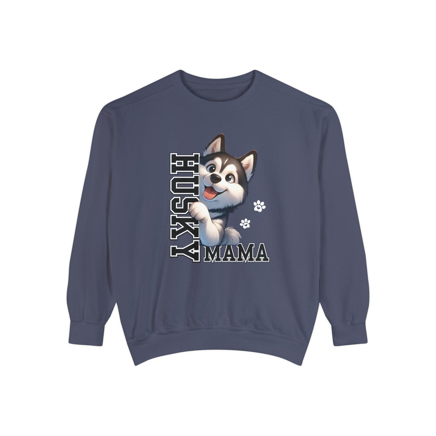 Siberian Husky Mama - Premium Sweatshirt Sweatshirt Denim / S