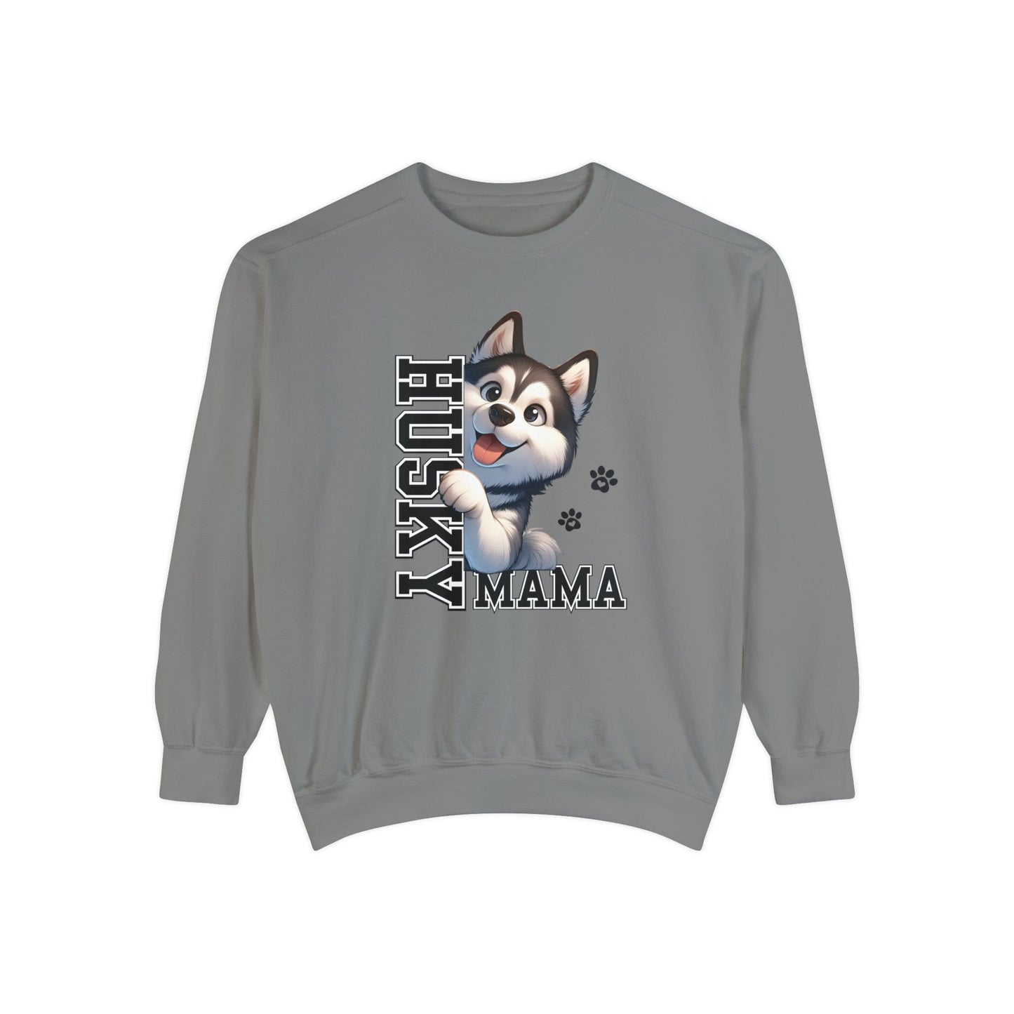 Siberian Husky Mama - Premium Sweatshirt Sweatshirt Grey / S