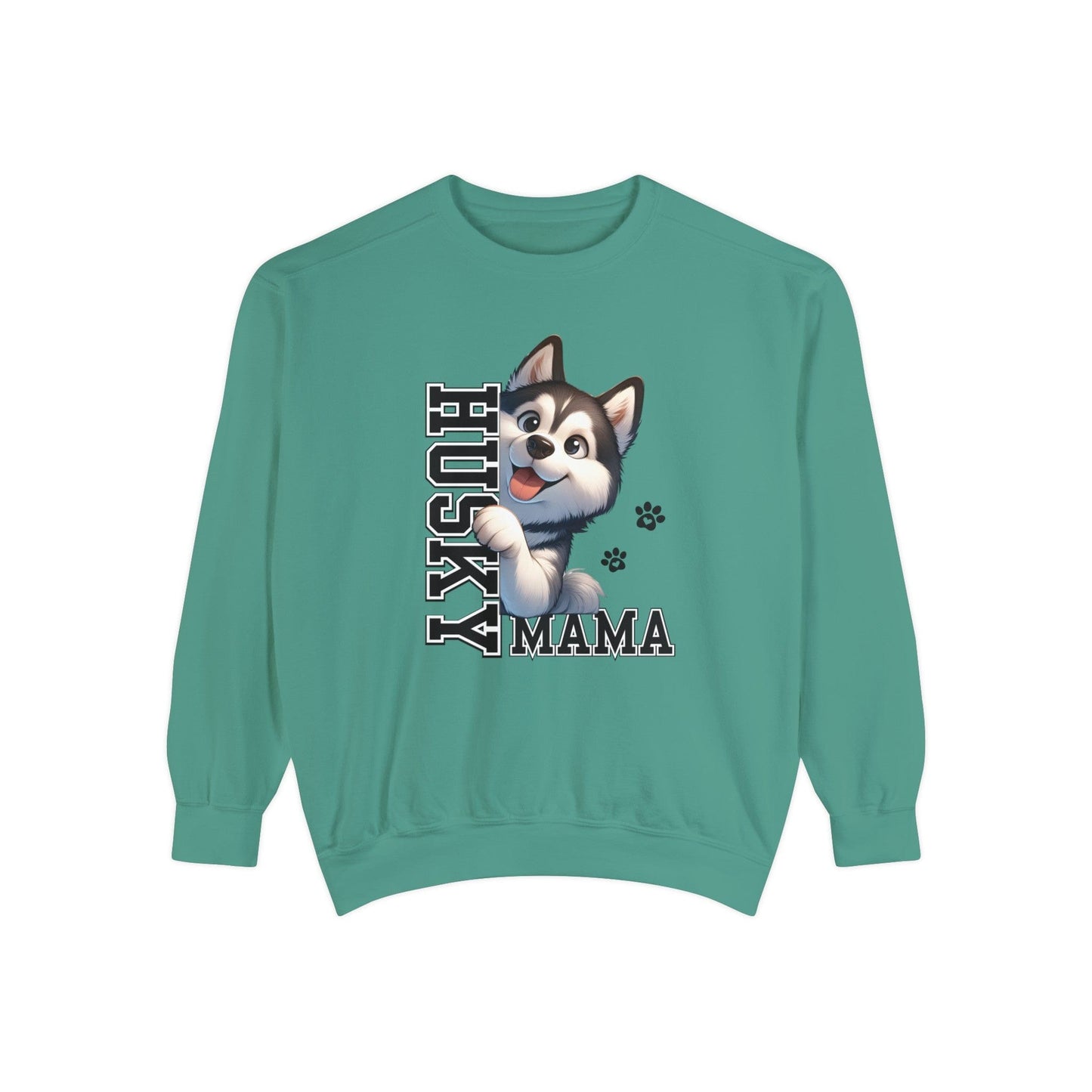 Siberian Husky Mama - Premium Sweatshirt Sweatshirt Light Green / S