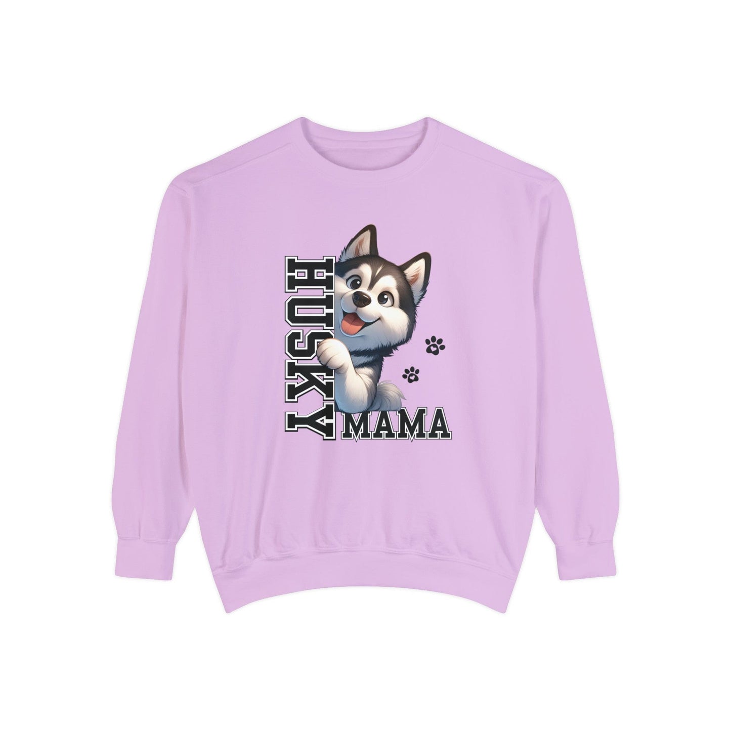Siberian Husky Mama - Premium Sweatshirt Sweatshirt Orchid / S