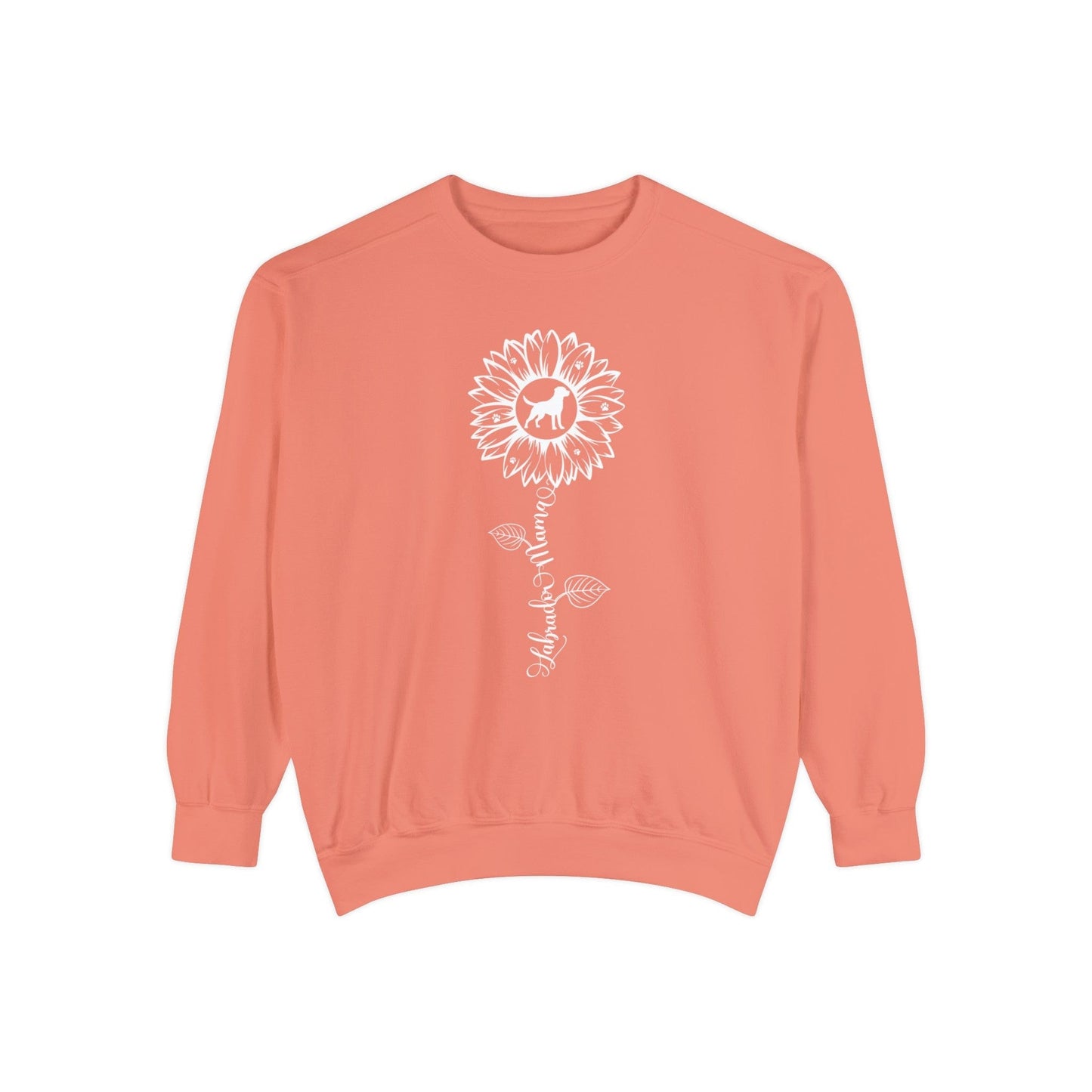Labrador Mama Sunflower Sweatshirt Sweatshirt Terracotta / S