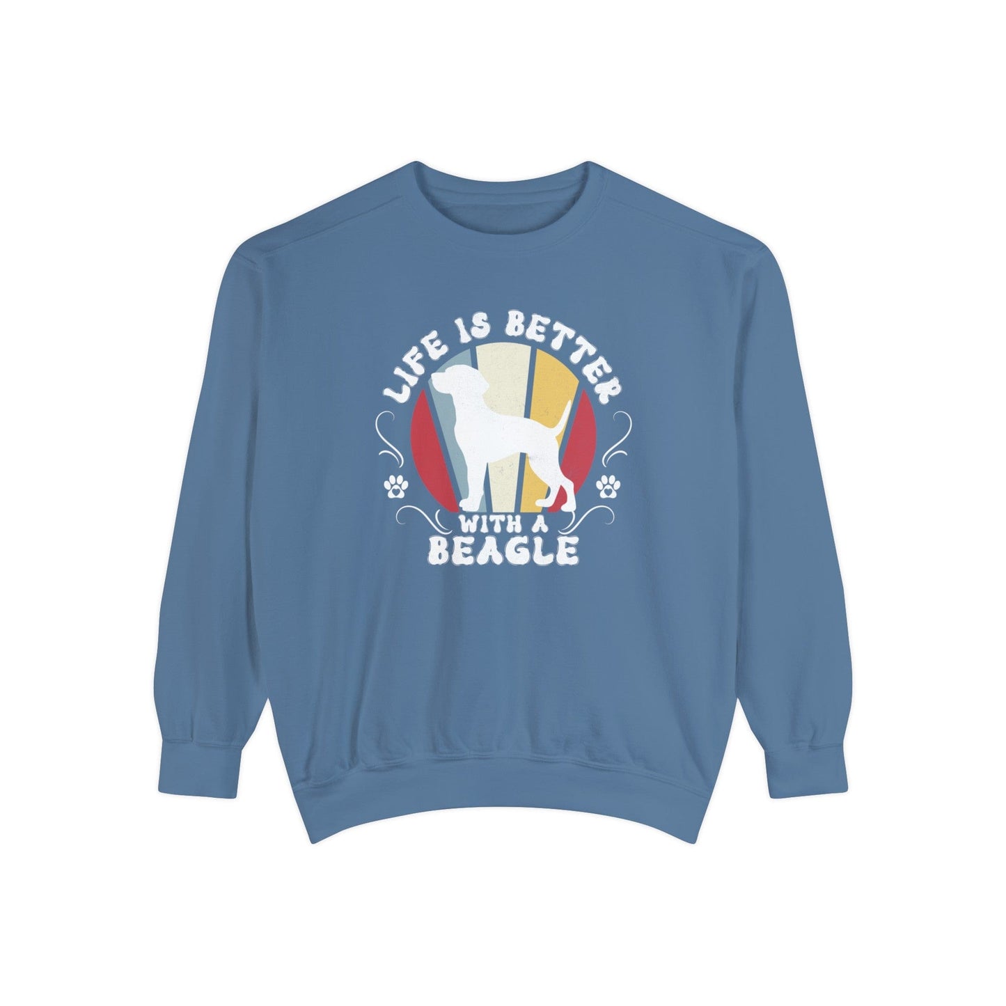 Life is Better With a Beagle - Premium Sweatshirt Sweatshirt Blue Jean / S