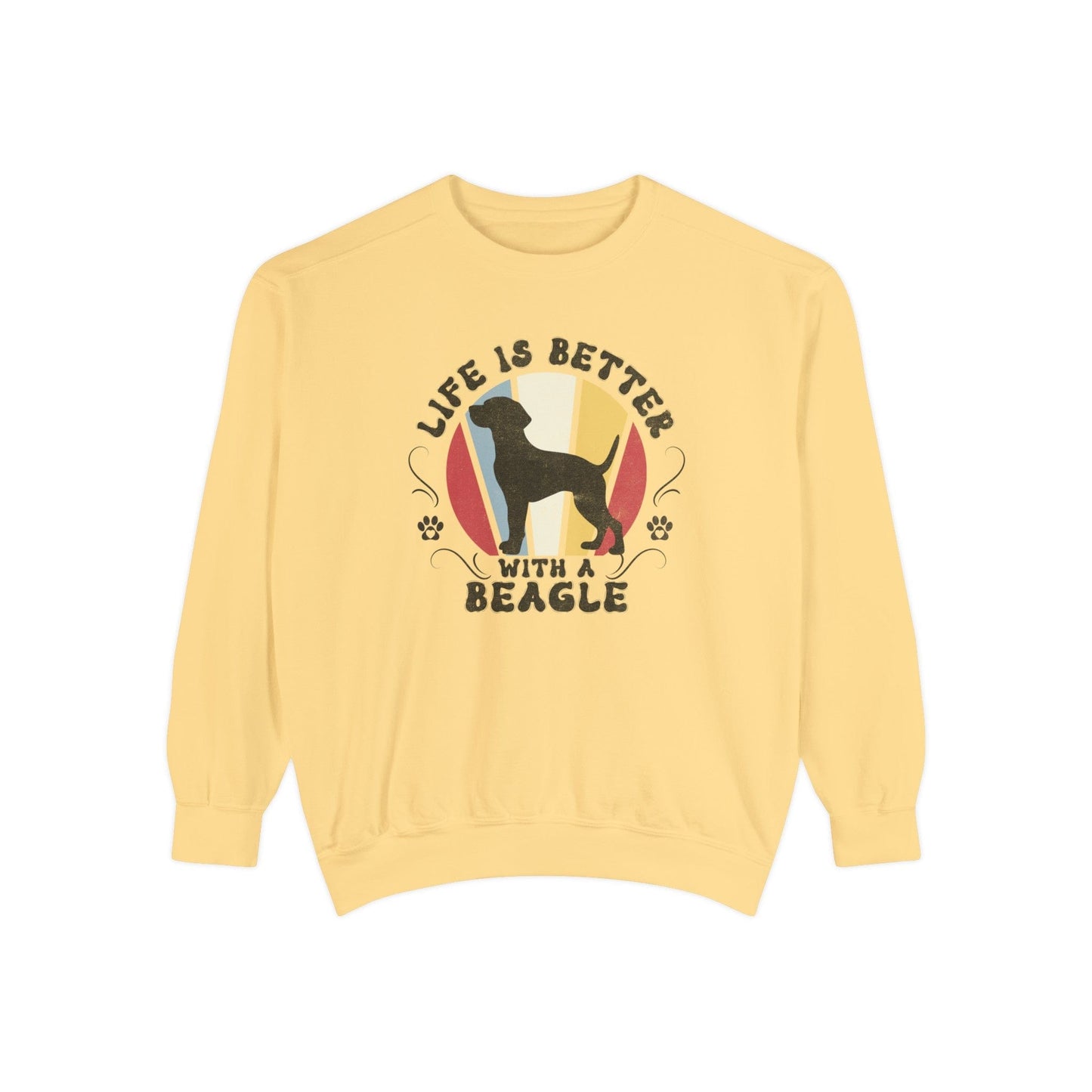 Life is Better With a Beagle - Premium Sweatshirt Sweatshirt Butter / S