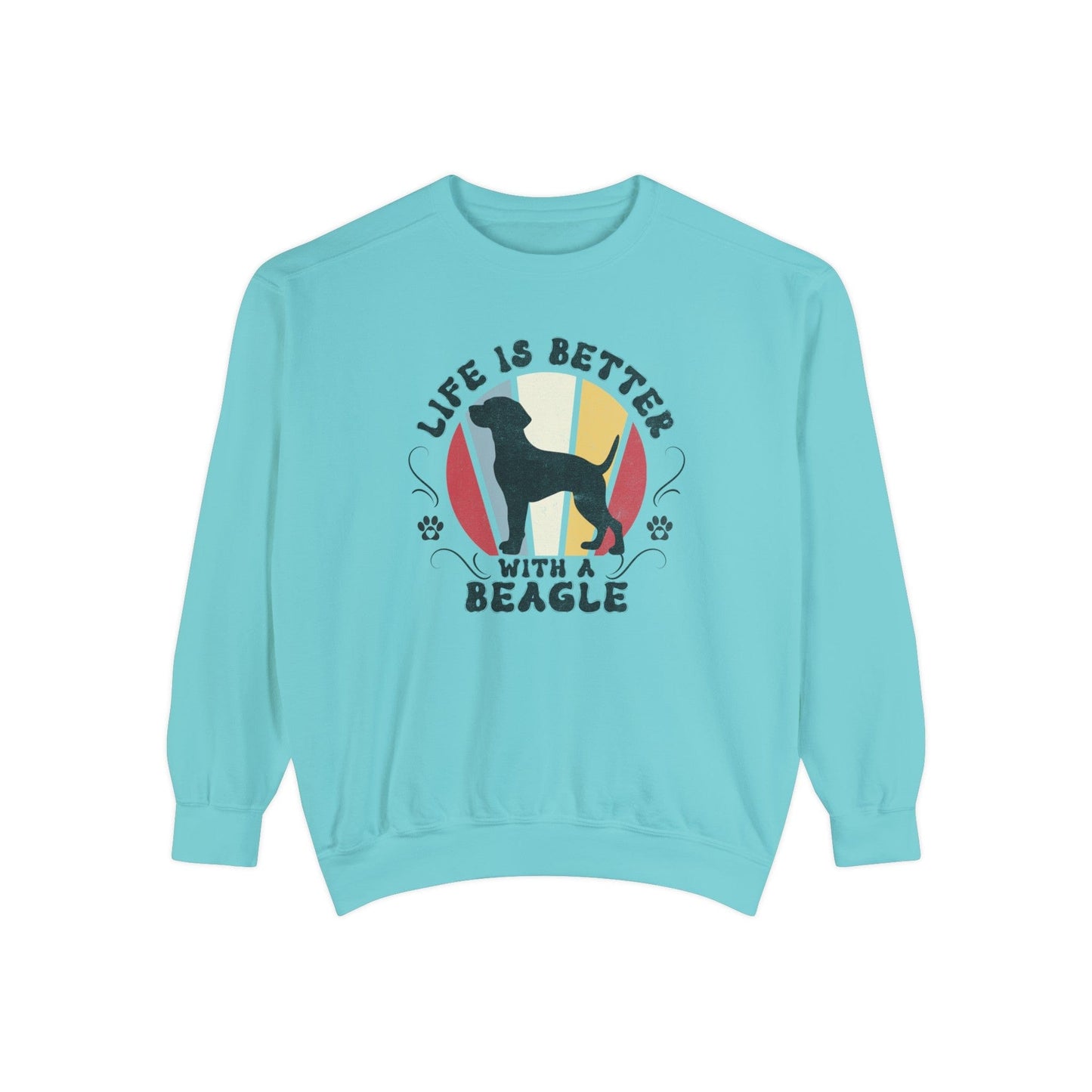 Life is Better With a Beagle - Premium Sweatshirt Sweatshirt Chalky Mint / S