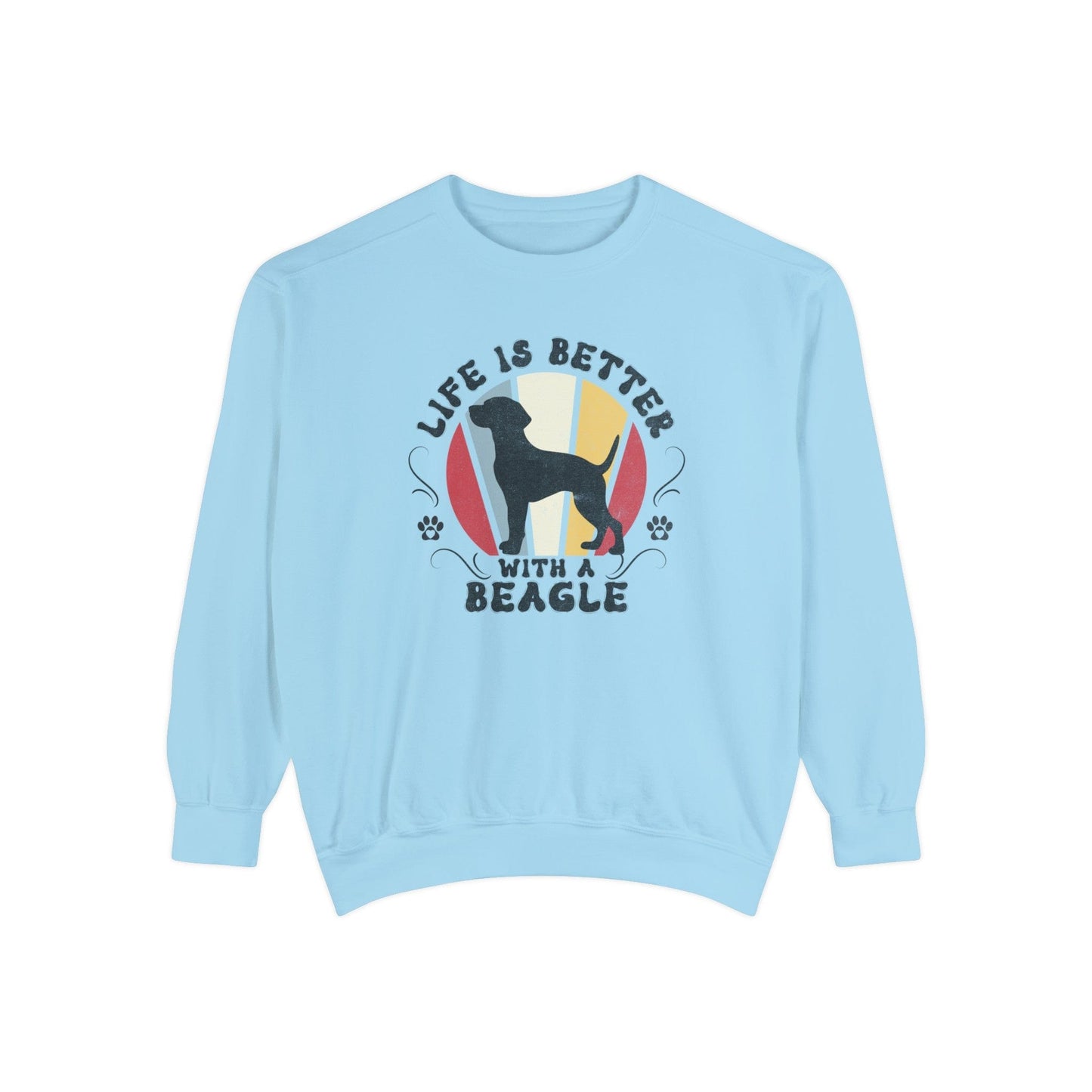 Life is Better With a Beagle - Premium Sweatshirt Sweatshirt Chambray / S