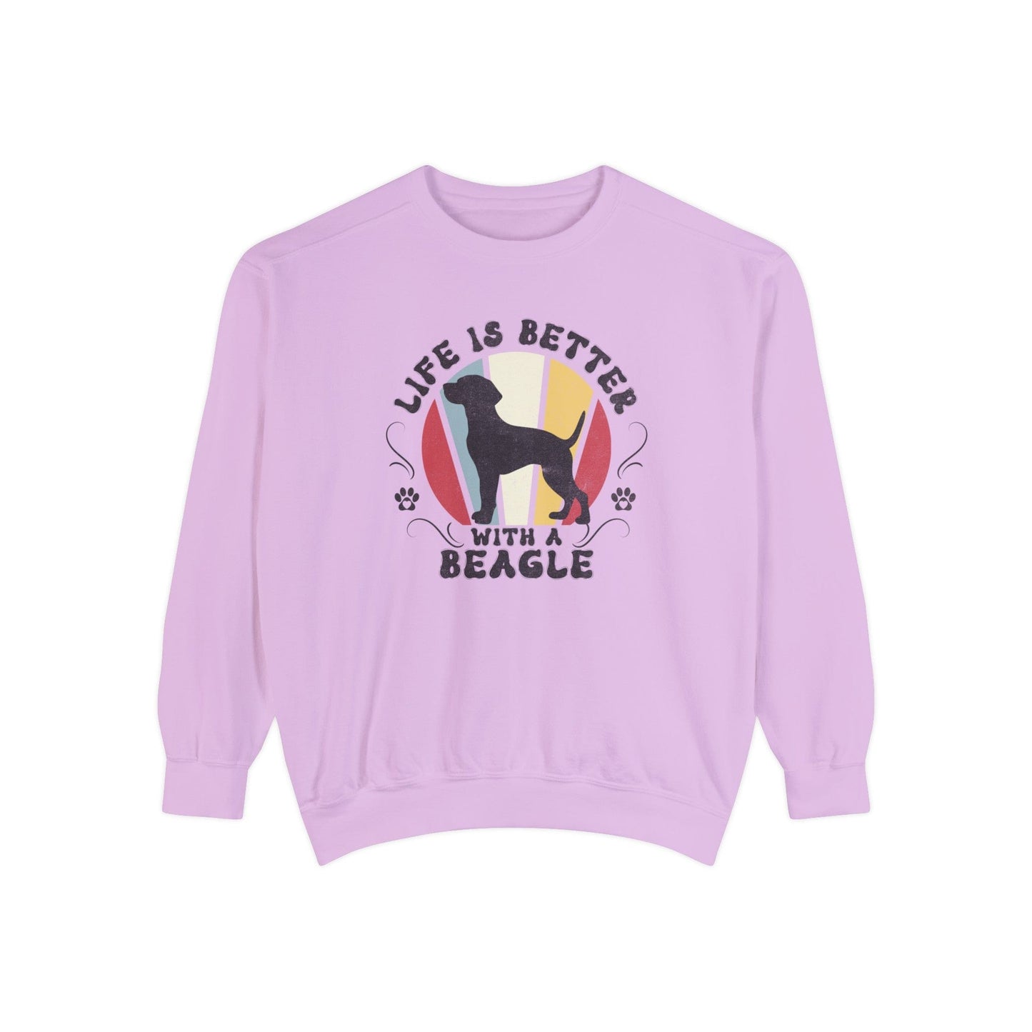 Life is Better With a Beagle - Premium Sweatshirt Sweatshirt Orchid / S