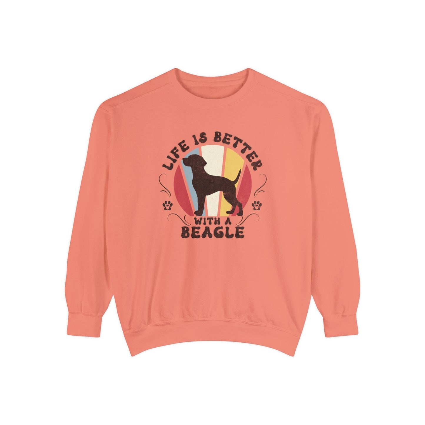 Life is Better With a Beagle - Premium Sweatshirt Sweatshirt Terracotta / S