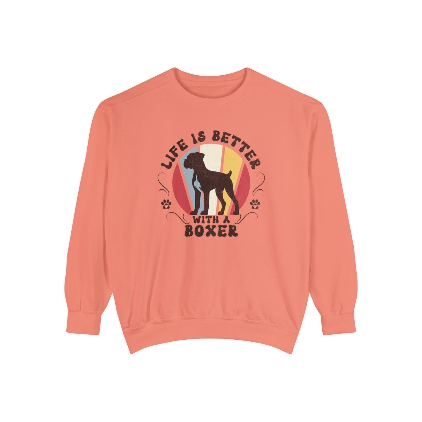 Life is Better With a Boxer - Premium Sweatshirt Sweatshirt Terracotta / S