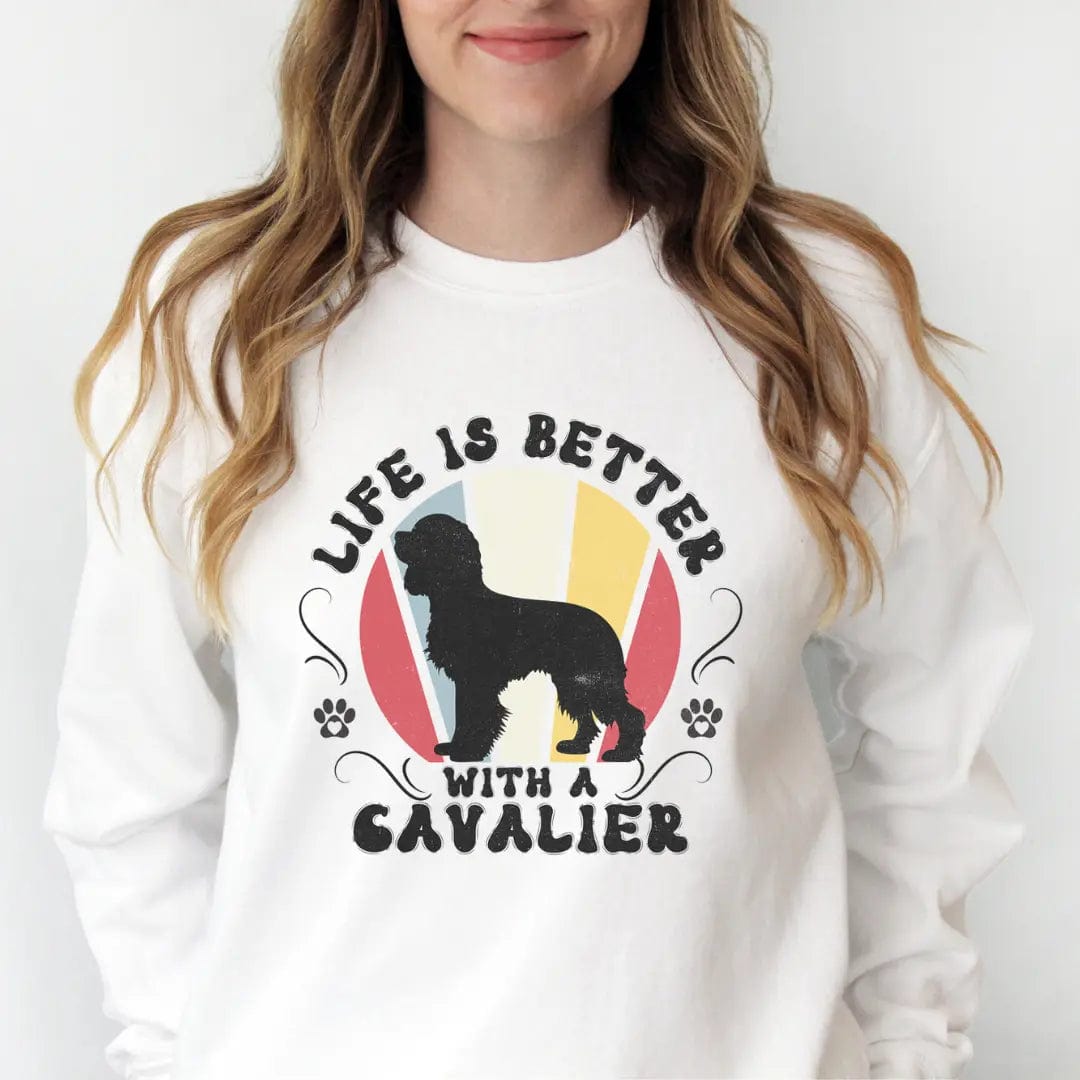 Life is Better With a Cavalier - Premium Sweatshirt Sweatshirt