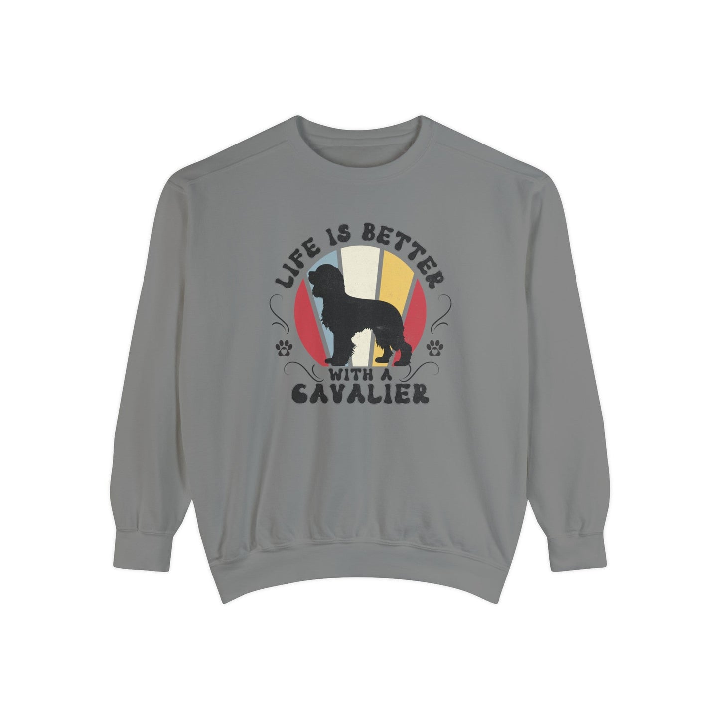 Life is Better With a Cavalier - Premium Sweatshirt Sweatshirt Grey / S
