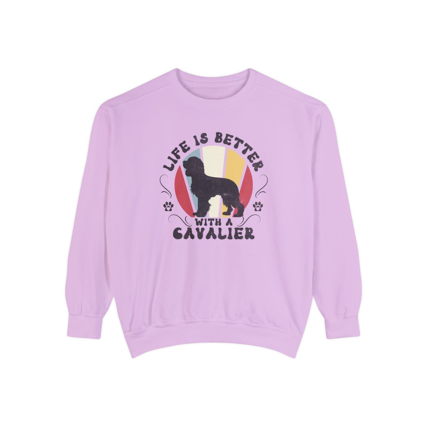 Life is Better With a Cavalier - Premium Sweatshirt Sweatshirt Orchid / S