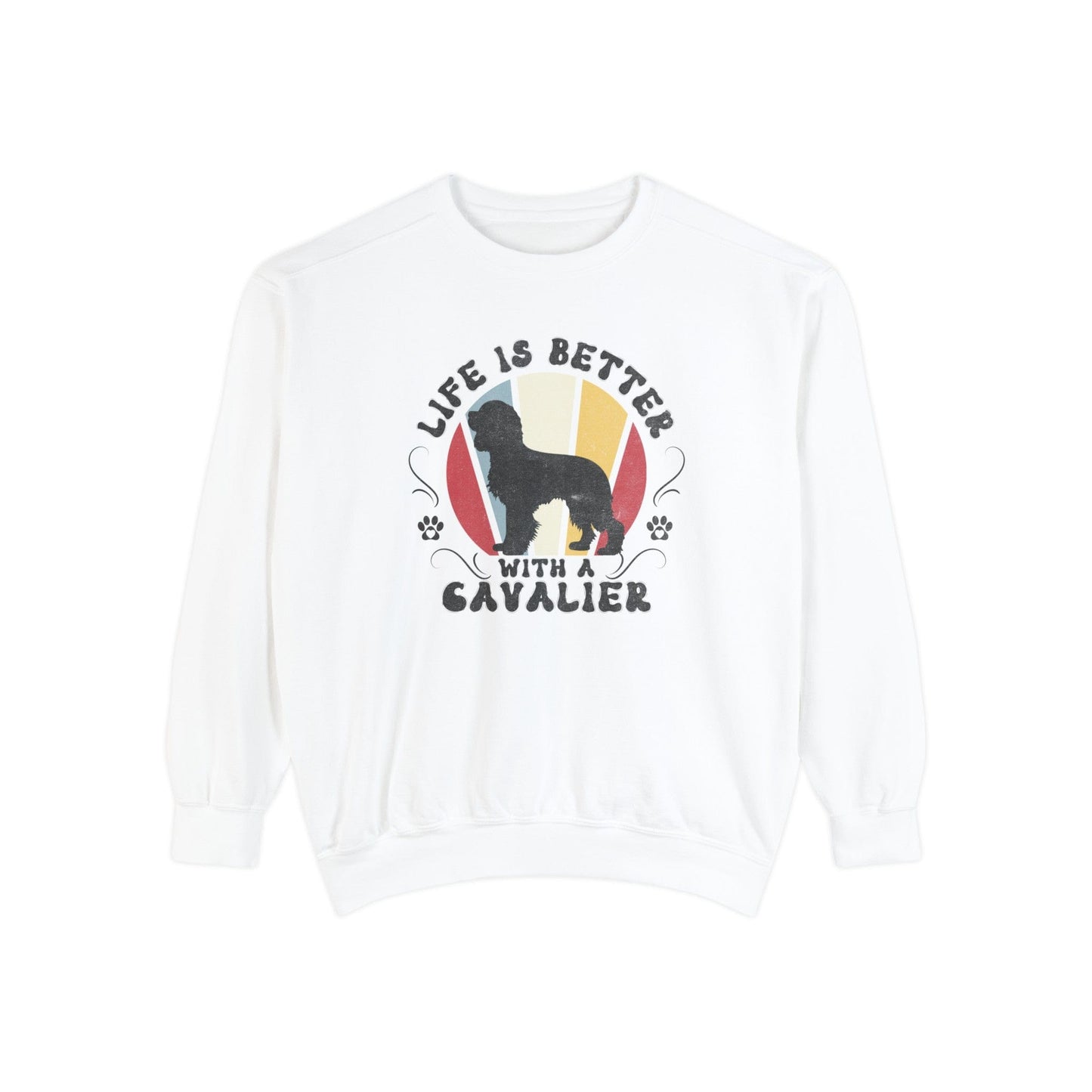 Life is Better With a Cavalier - Premium Sweatshirt Sweatshirt White / S