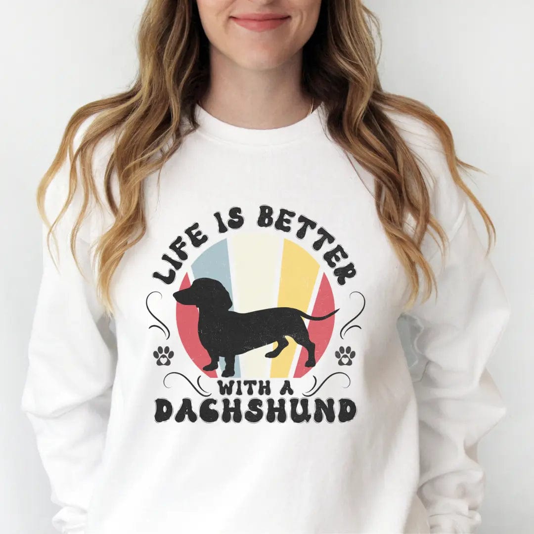 Life is Better With a Dachshund - Premium Sweatshirt Sweatshirt